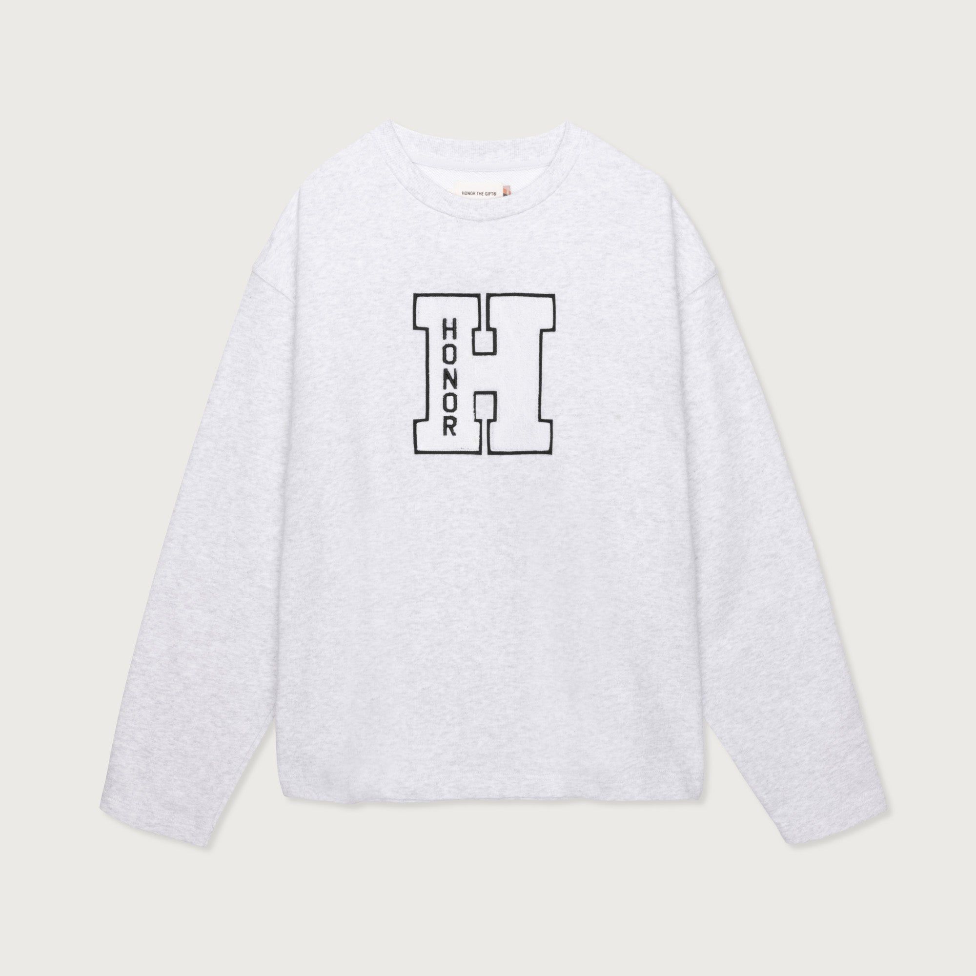 Campus Crewneck - Lt Heather sold by Honor the Gift