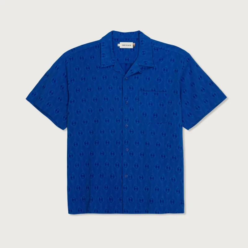Century Camp Button Up - Pacific Blue sold by Honor the Gift