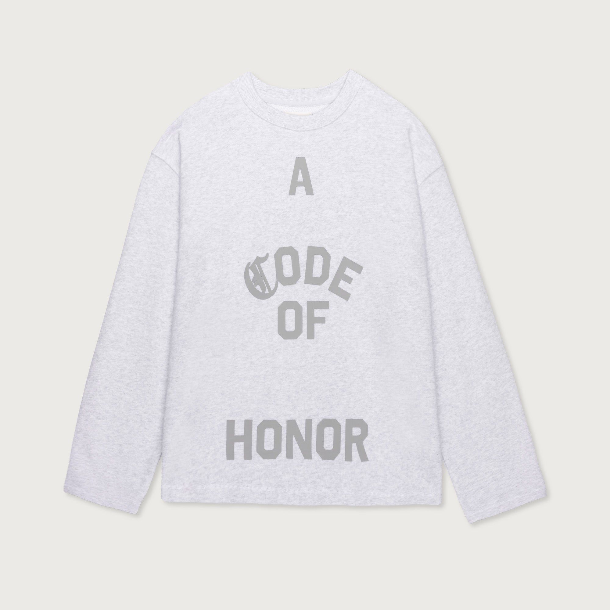 Honor Code Crewneck - Lt Heather sold by Honor the Gift