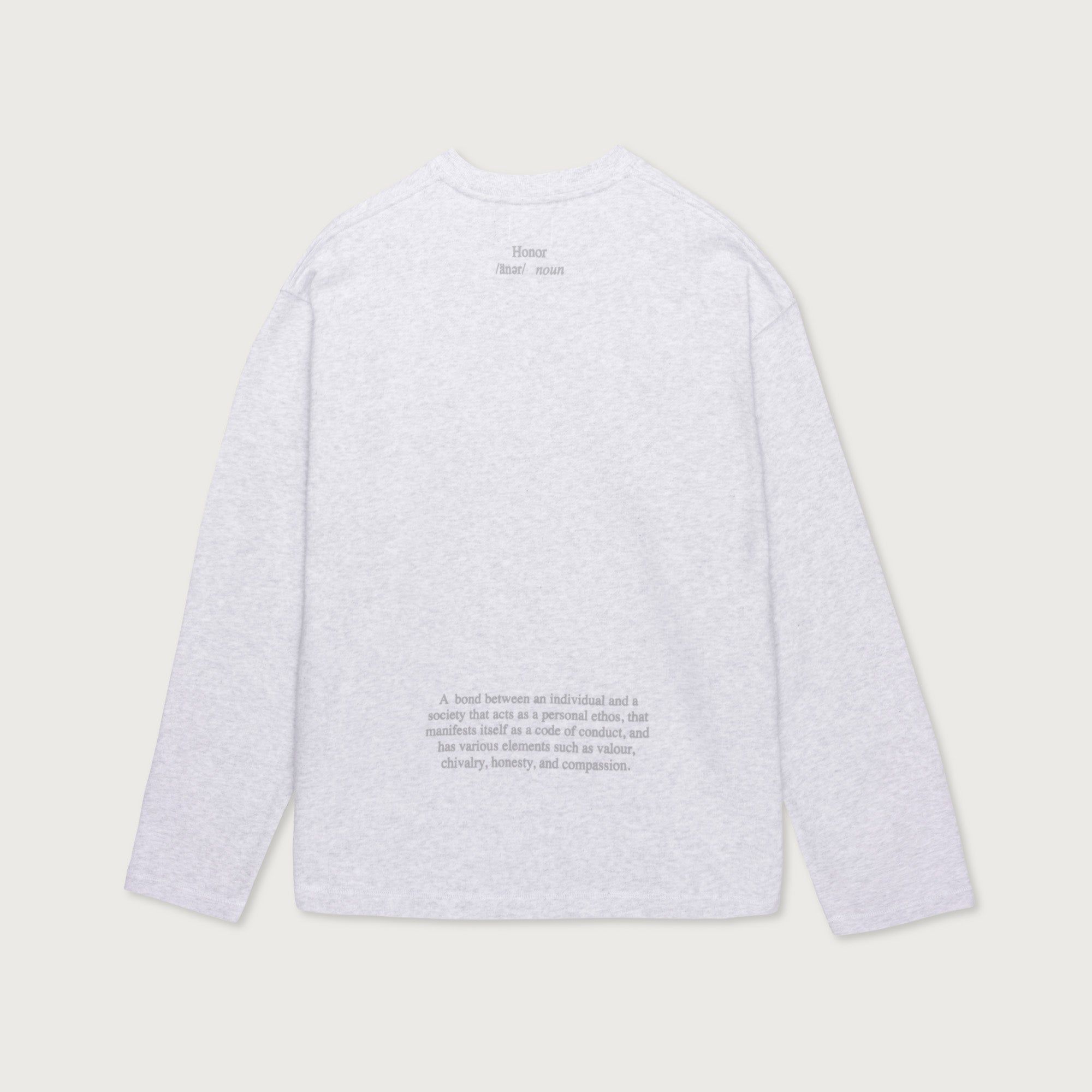 Honor Code Crewneck - Lt Heather sold by Honor the Gift product image thumbnail 2