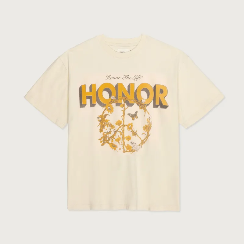 Honor Peace T-Shirt - Cream sold by Honor the Gift