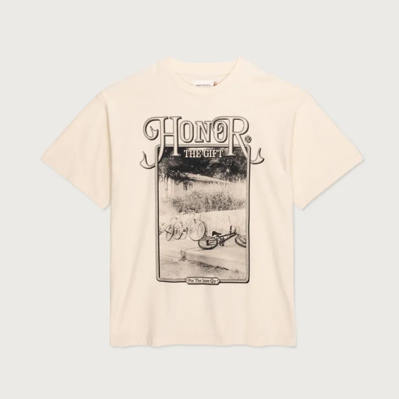 Outside T-Shirt - Cream sold by Honor the Gift