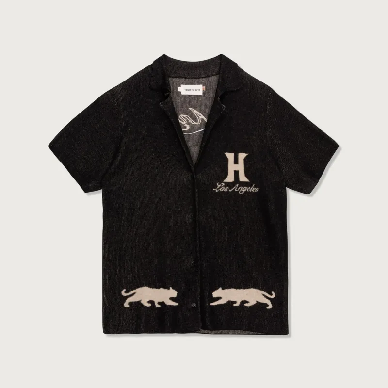 Womens Jungle Camp Button Up - Black sold by Honor the Gift