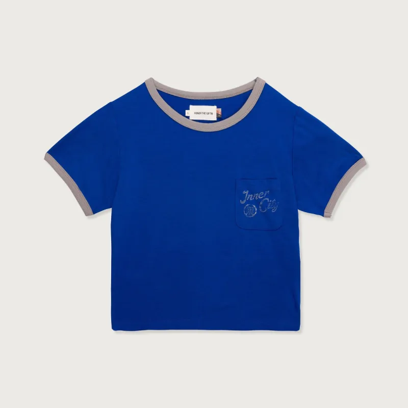 Womens Neighborhood Pocket T-Shirt - Long Beach Blue made by Honor the Gift