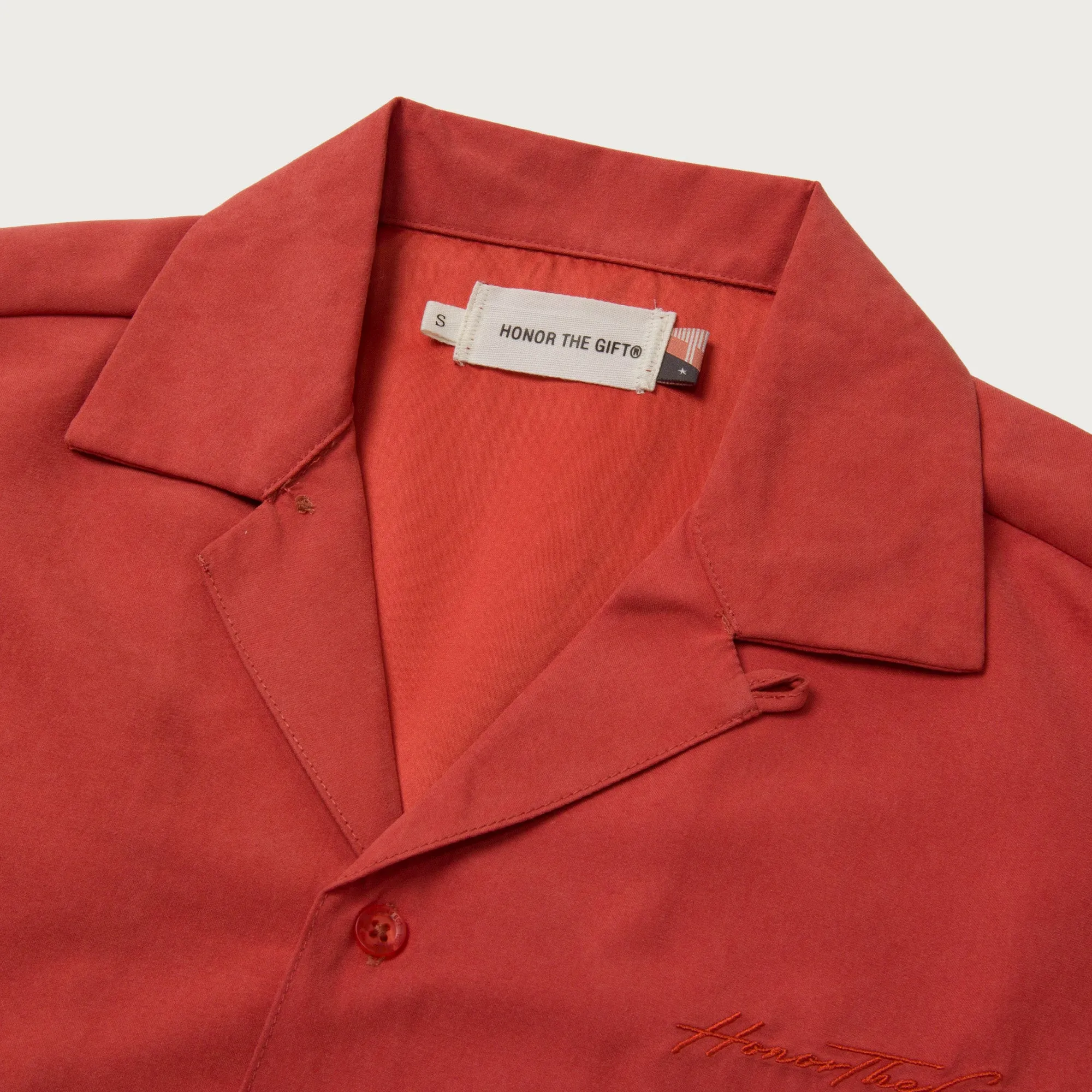 Womens Peached Camp Shirt - Brick sold by Honor the Gift product image thumbnail 4