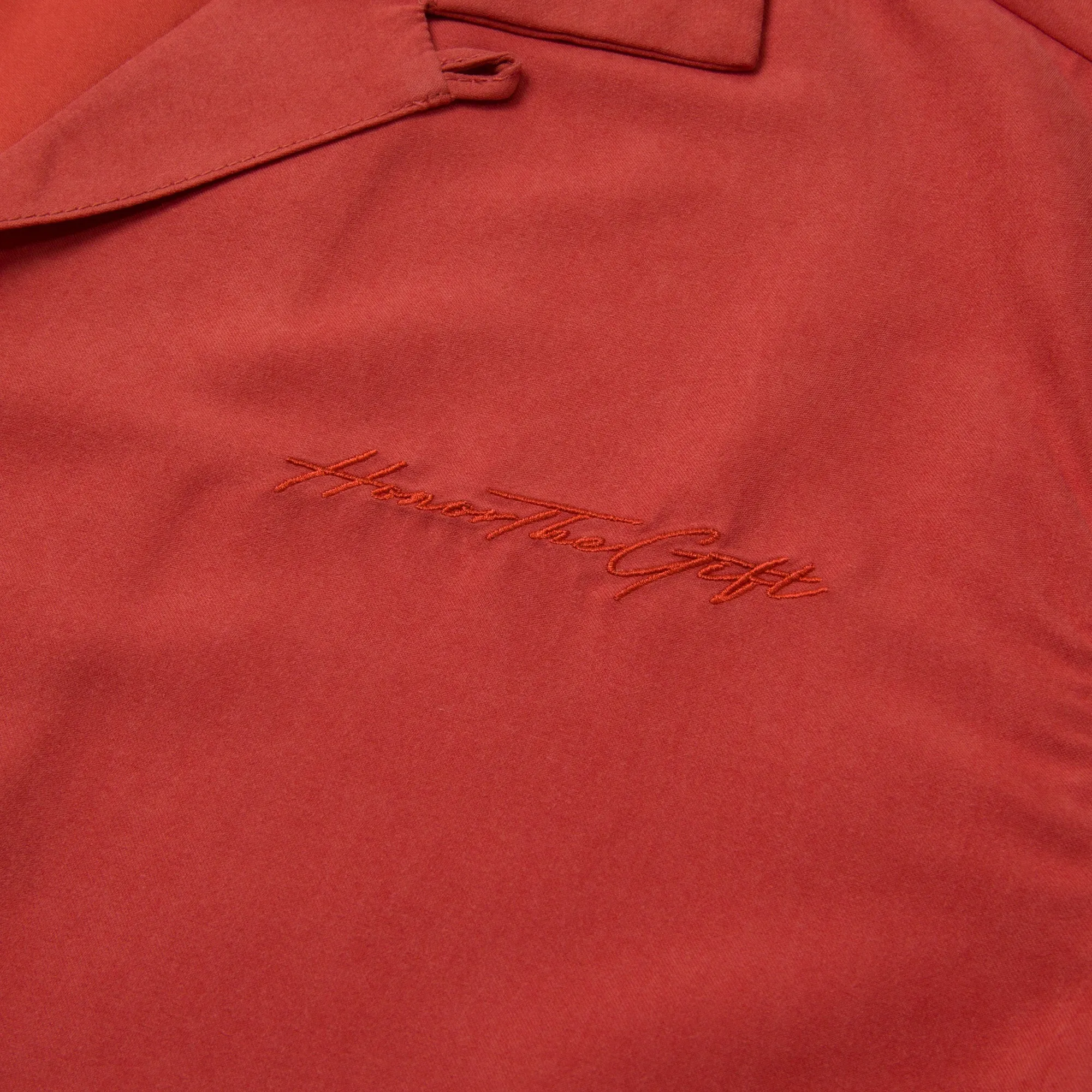 Womens Peached Camp Shirt - Brick sold by Honor the Gift product image thumbnail 5