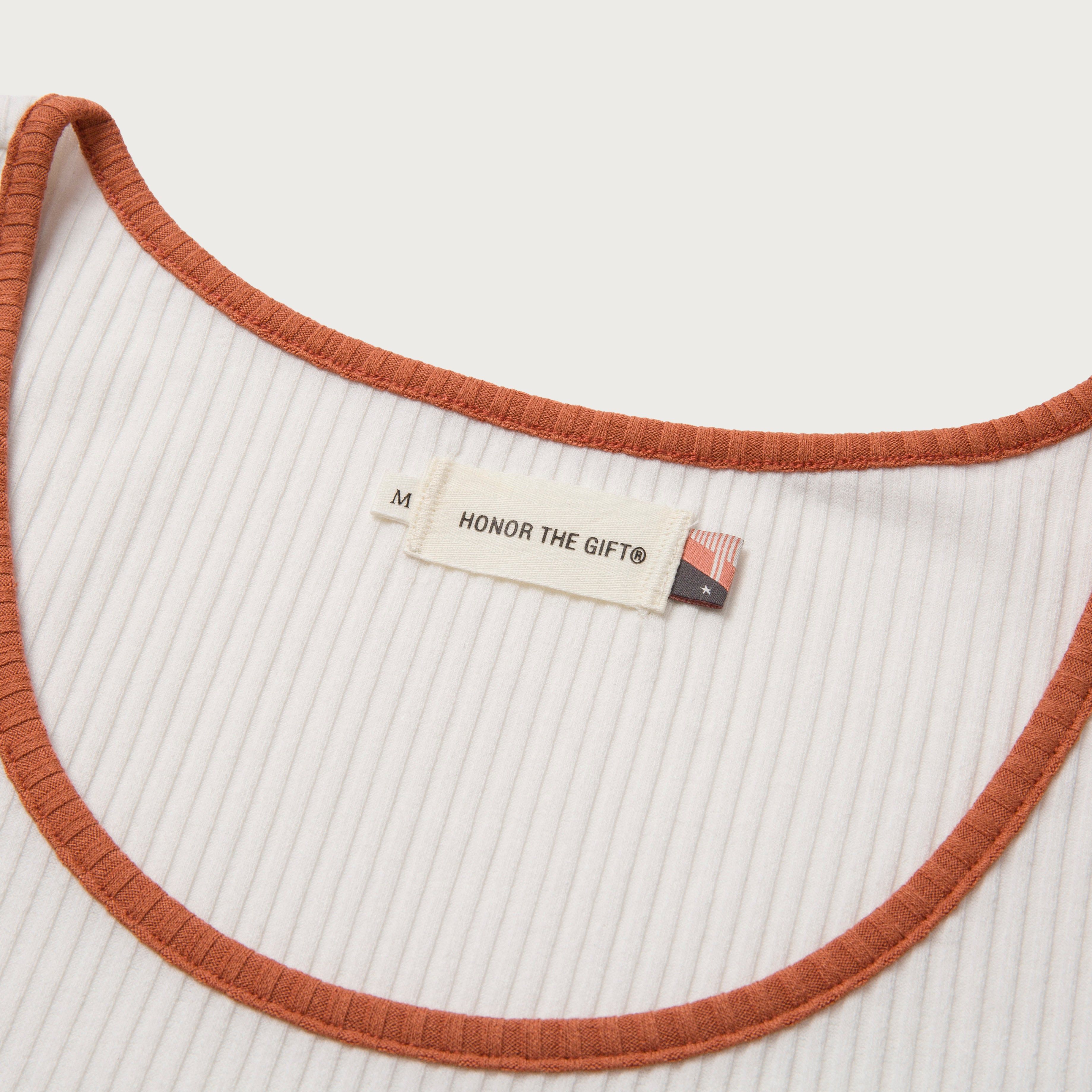 Binded Rib Tank - Bone sold by Honor the Gift product image thumbnail 4