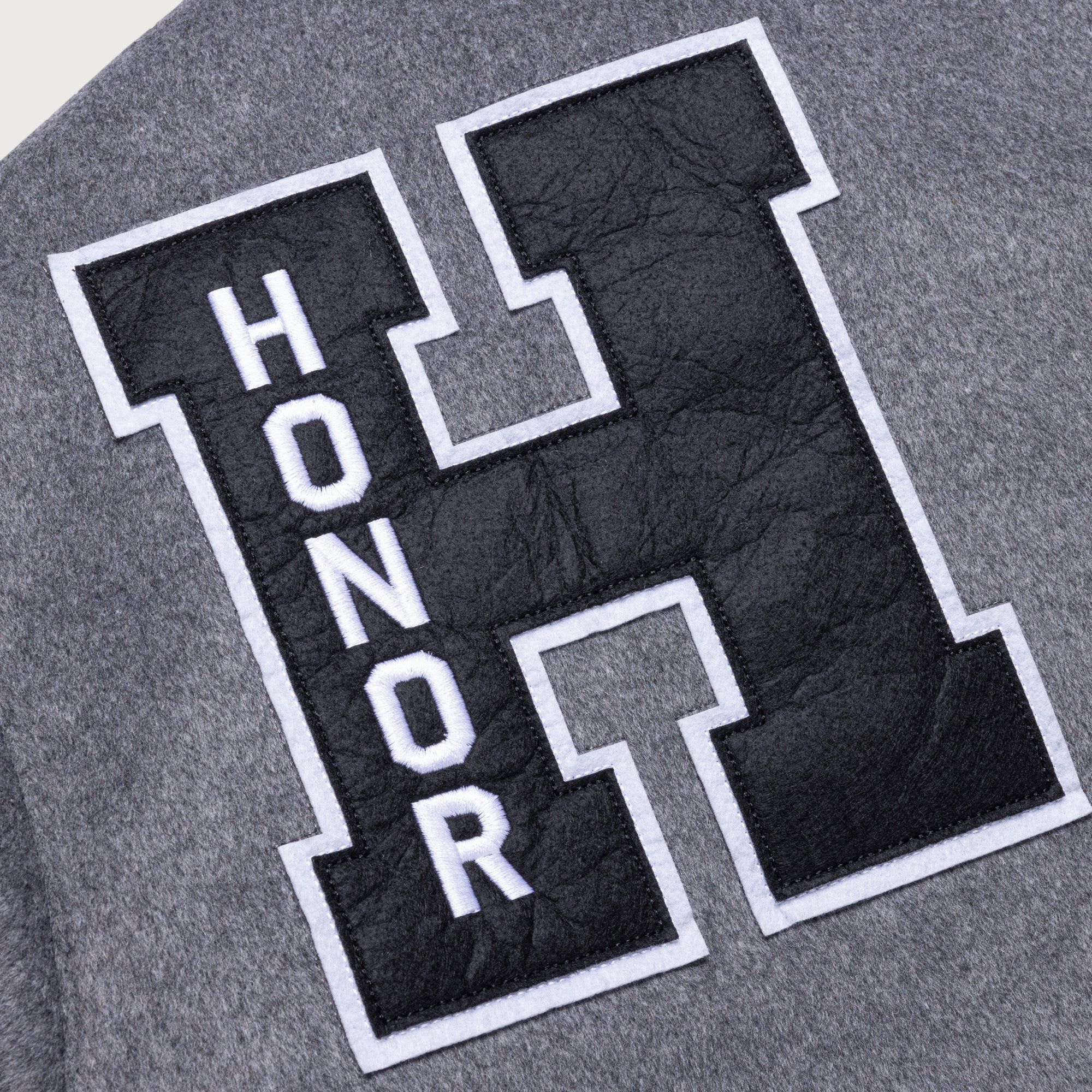 Womens Prep School Bomber - Grey sold by Honor the Gift product image thumbnail 3