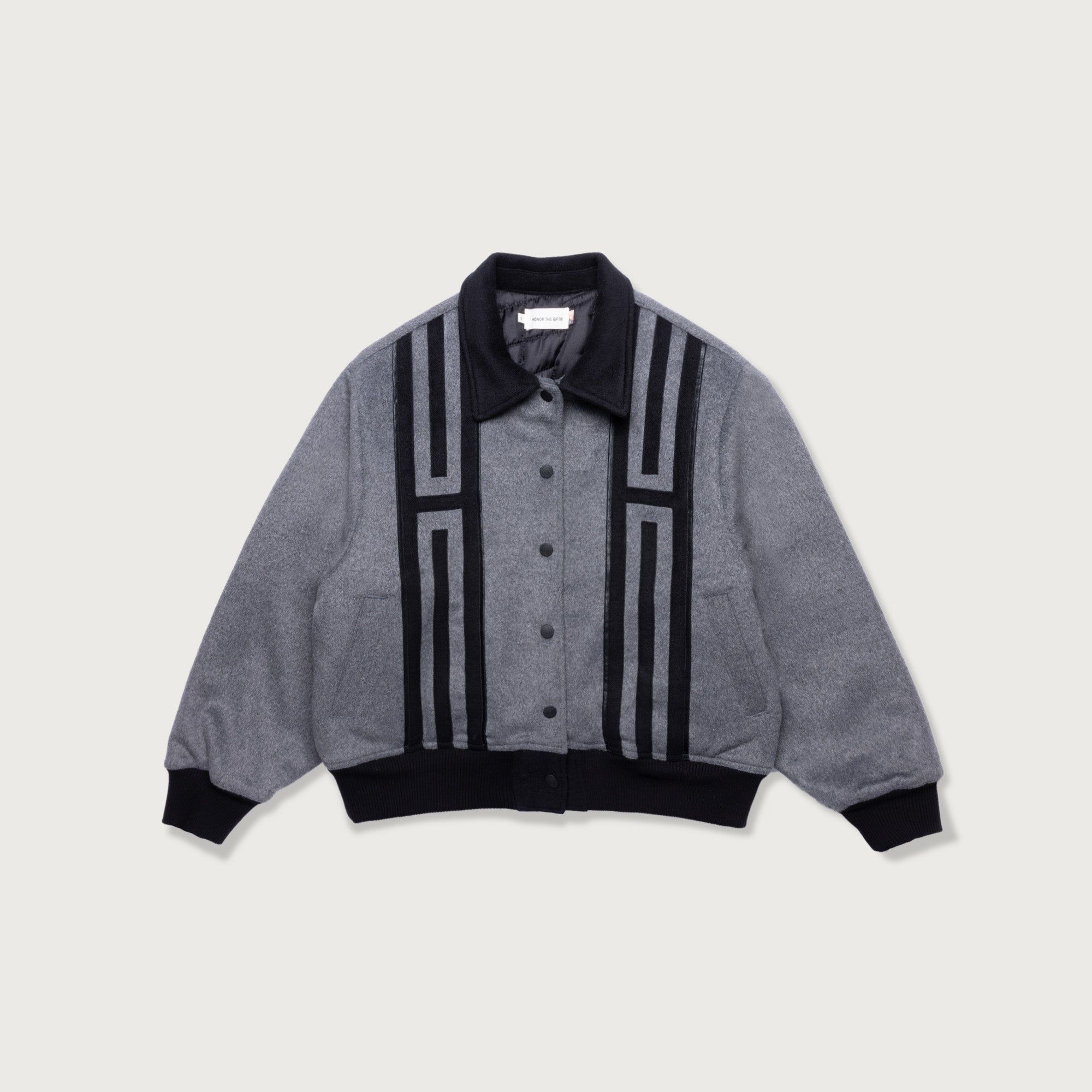 Womens Prep School Bomber - Grey sold by Honor the Gift