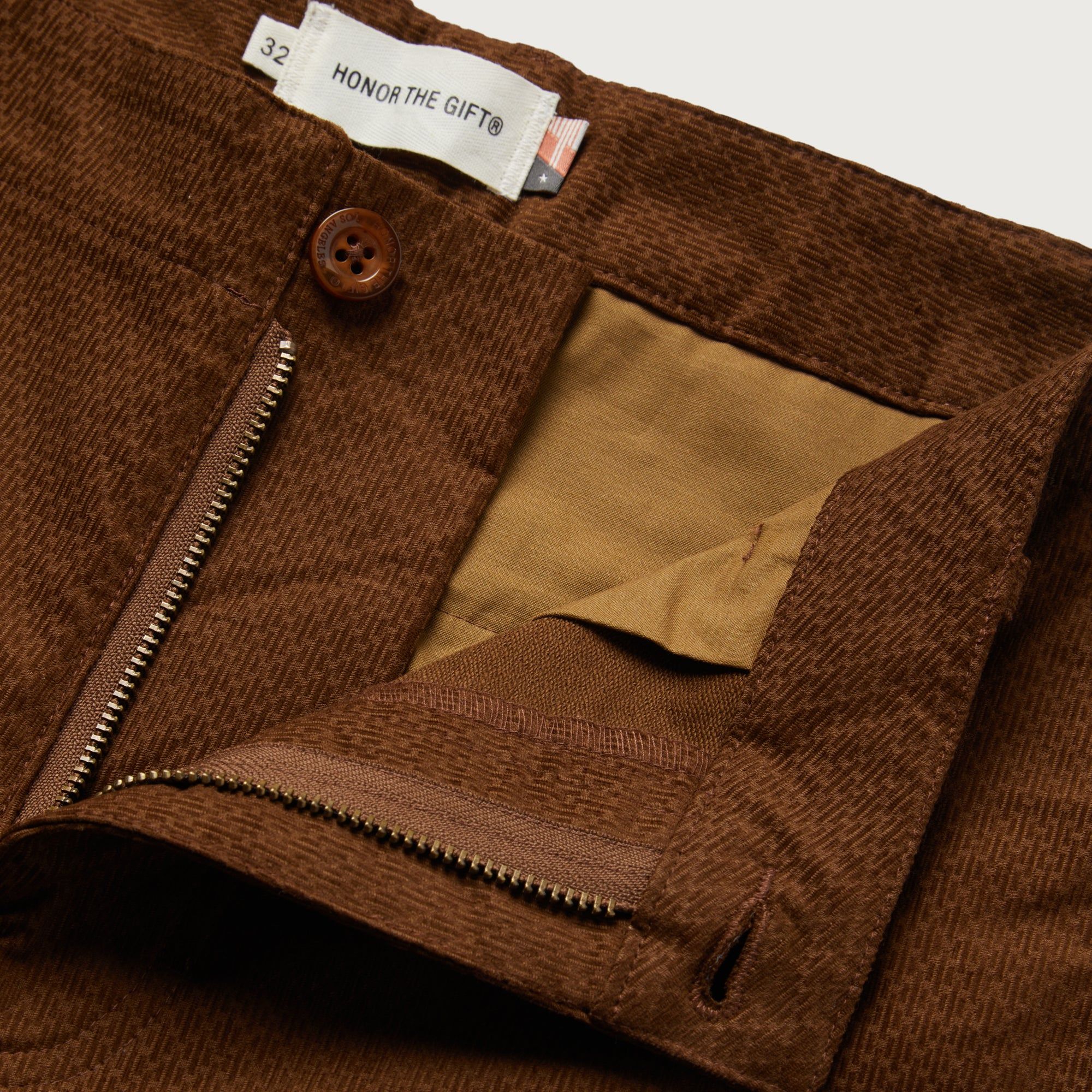 Corded Trouser Pant - Brown sold by Honor the Gift product image thumbnail 3