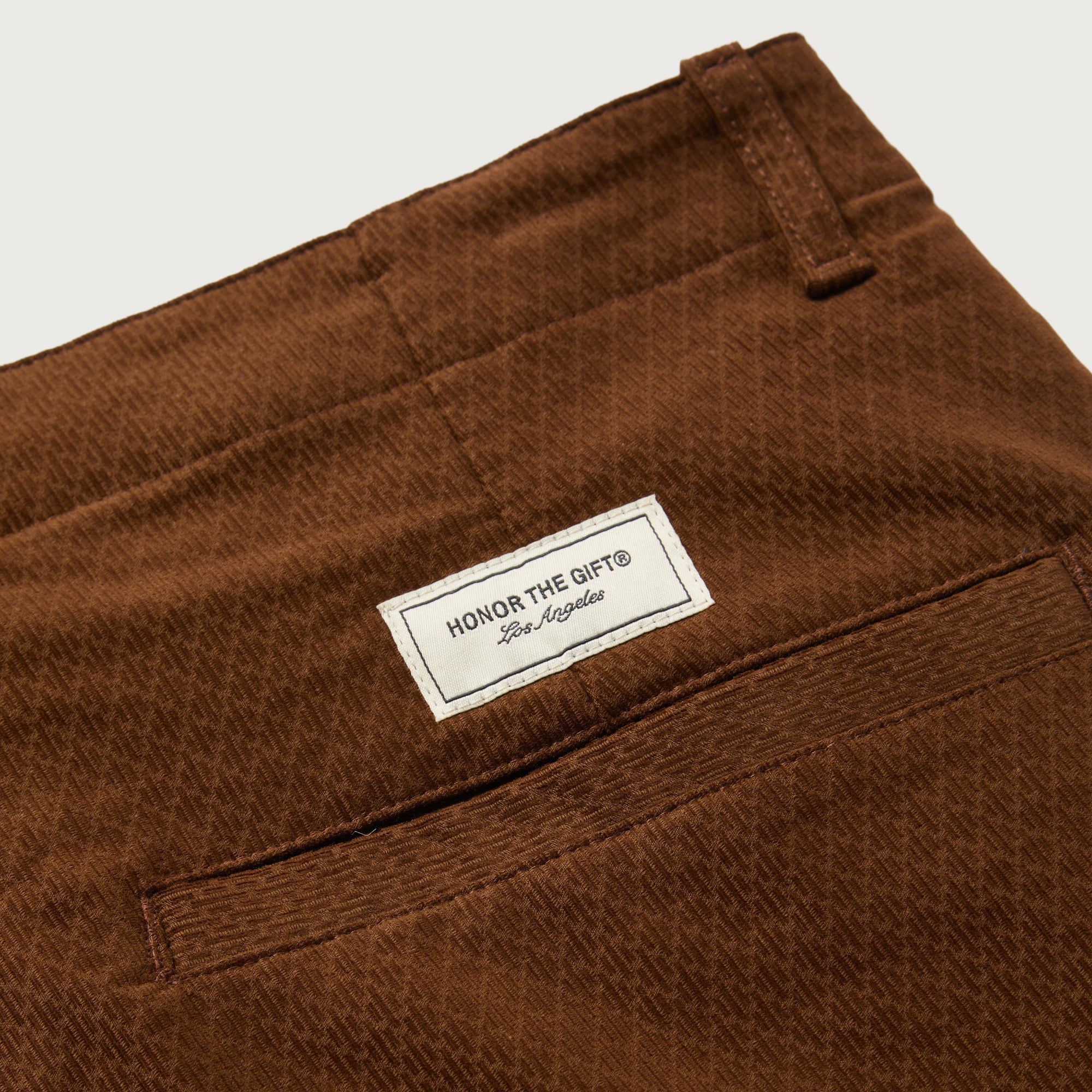 Corded Trouser Pant - Brown sold by Honor the Gift product image thumbnail 4