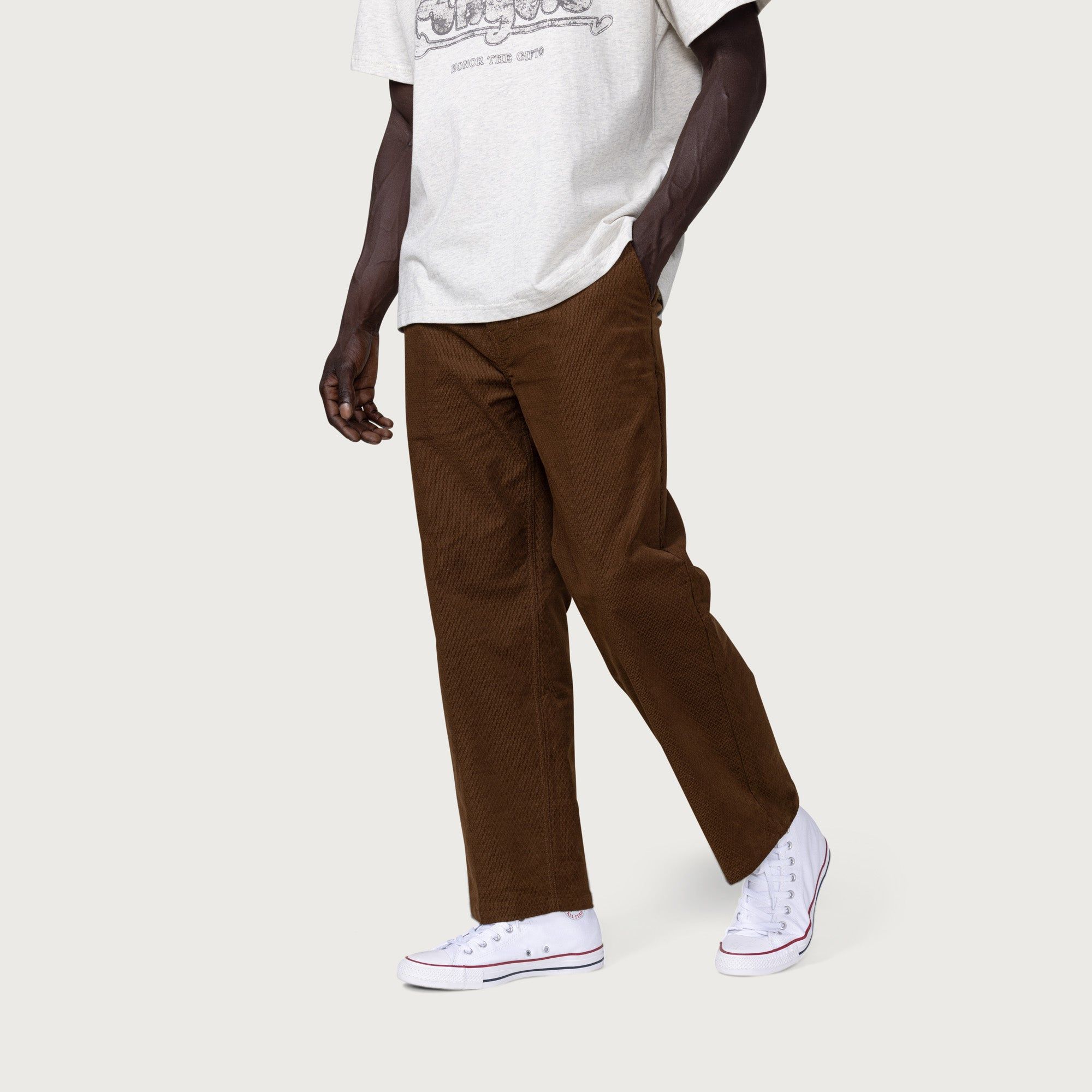 Corded Trouser Pant - Brown sold by Honor the Gift product image thumbnail 5