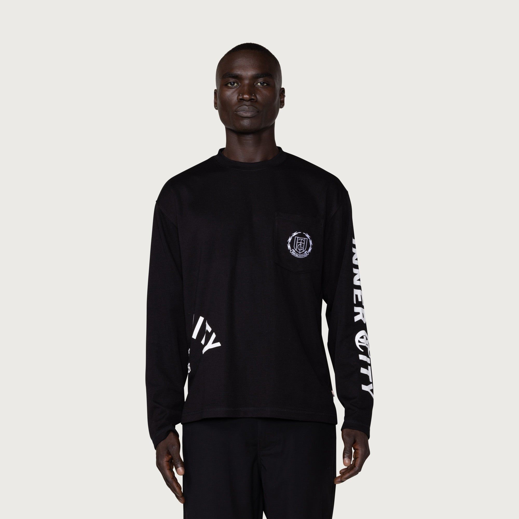 Angelino L/S T-Shirt - Black sold by Honor the Gift product image thumbnail 3