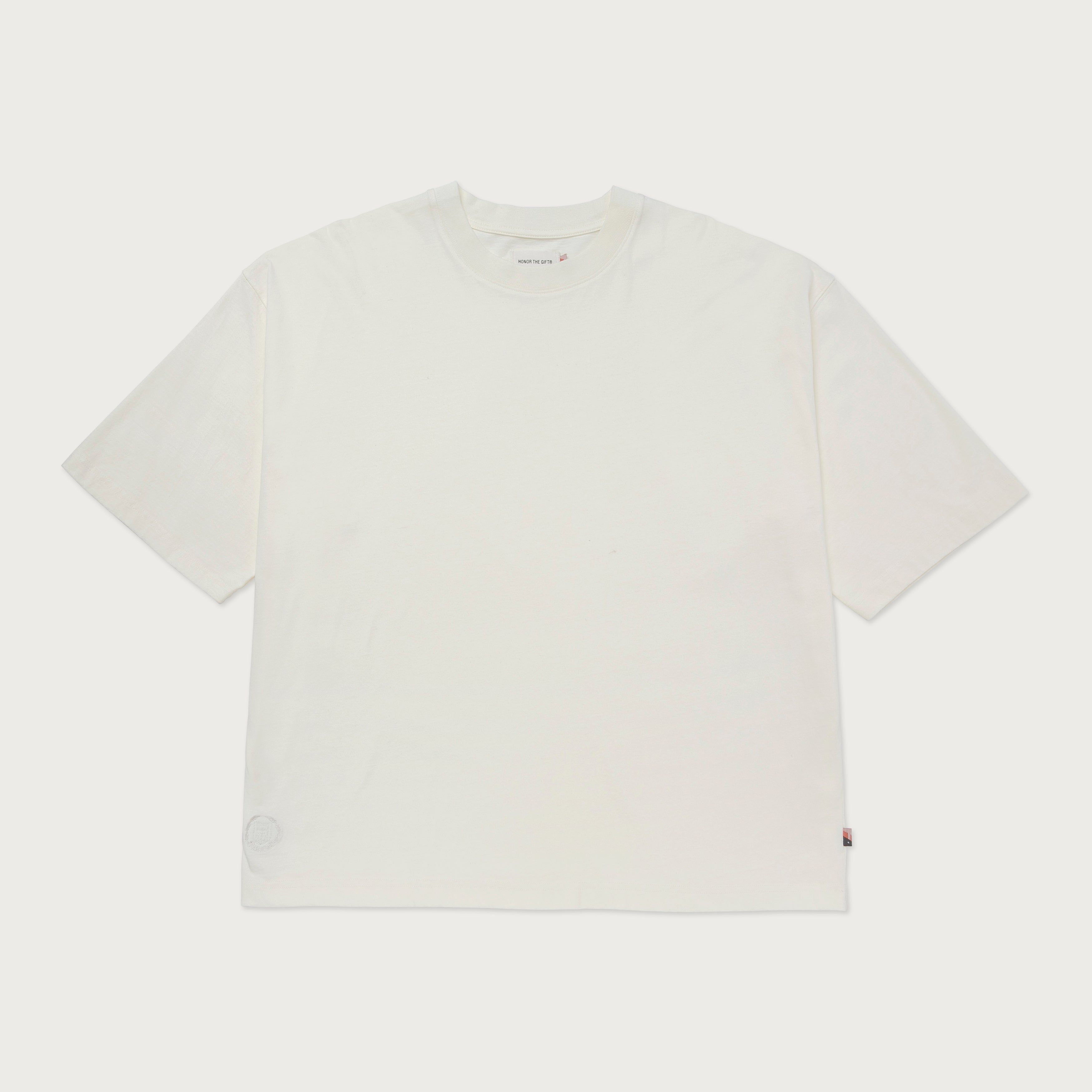 Crest Box T-Shirt - Bone sold by Honor the Gift