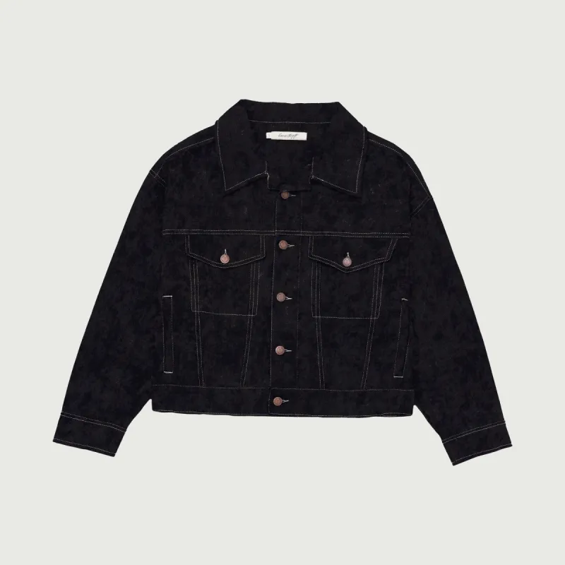 Womens Washed Carpenter Jacket - Black sold by Honor the Gift