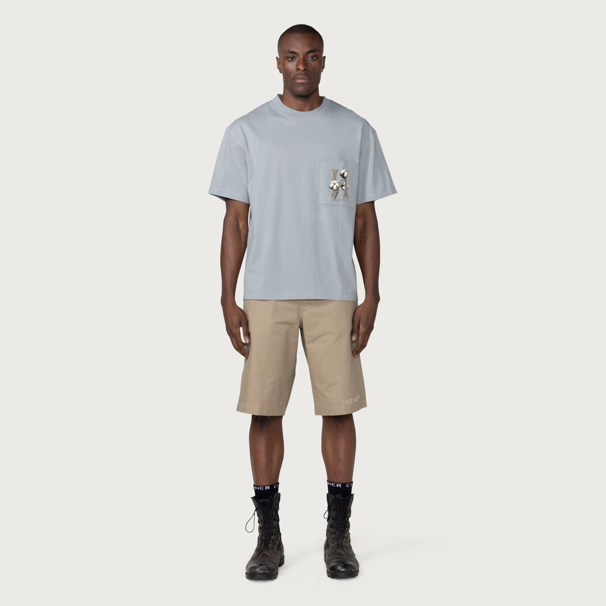 Cotton H T-Shirt - Slate sold by Honor the Gift product image thumbnail 3