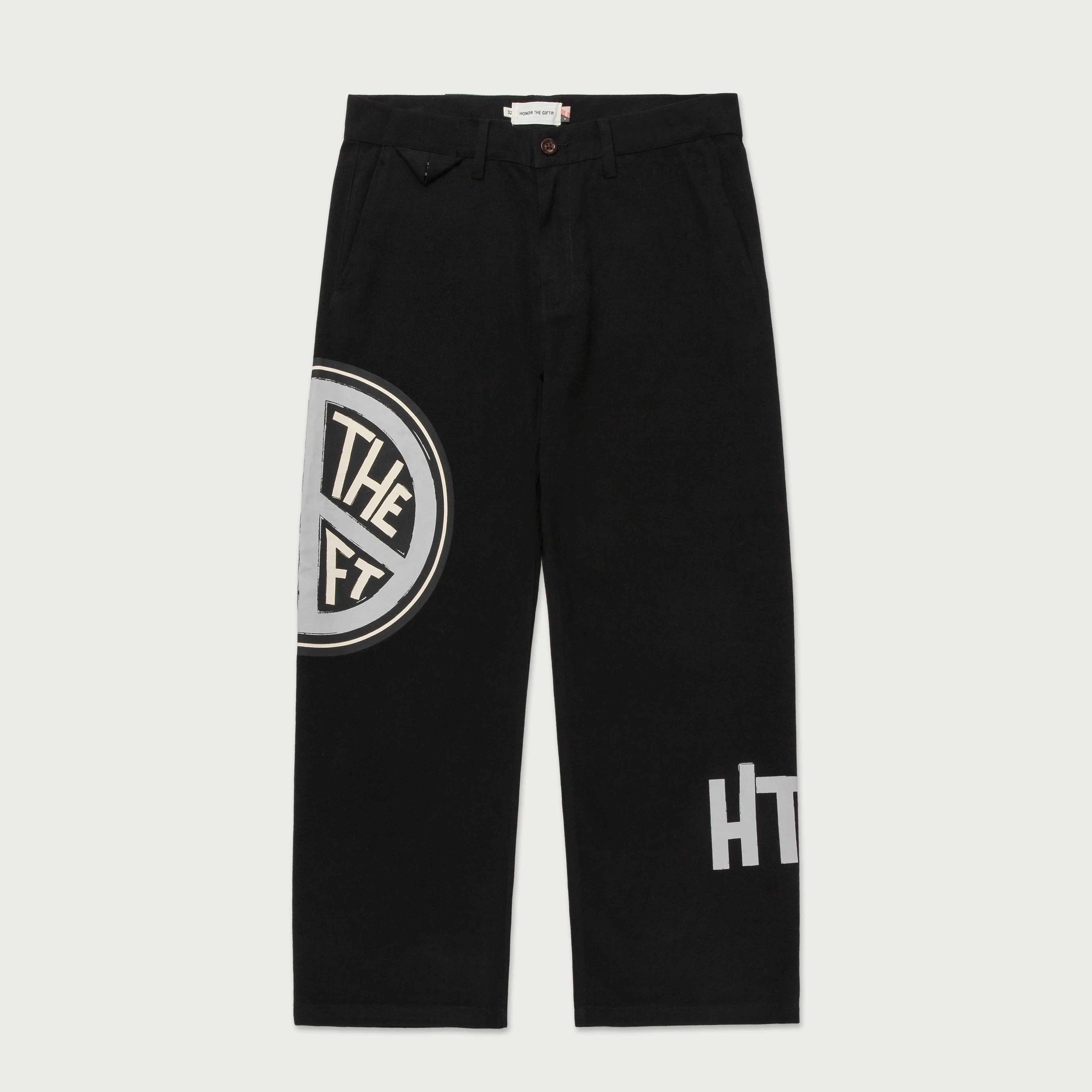 Peace Print Trouser Pant - Black sold by Honor the Gift