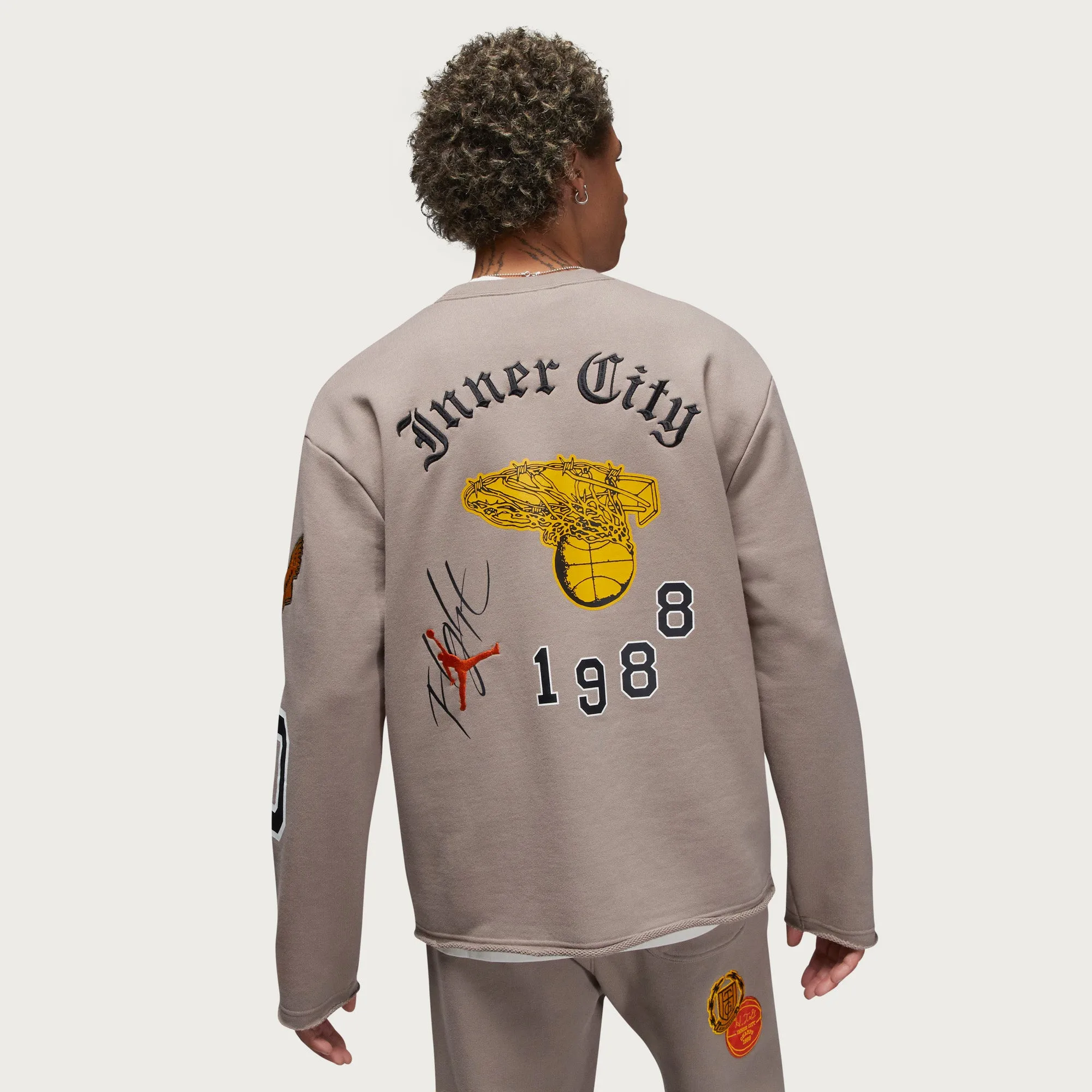 Jordan x HTG® Crewneck - Stone sold by Honor the Gift product image thumbnail 2