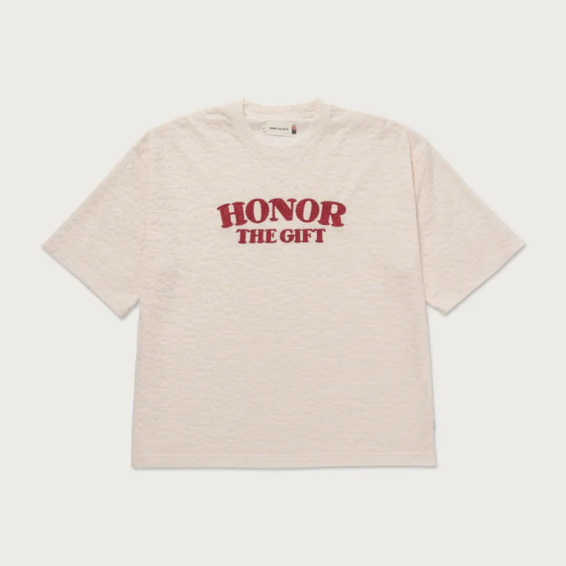 Stripe Box T-Shirt - Bone sold by Honor the Gift