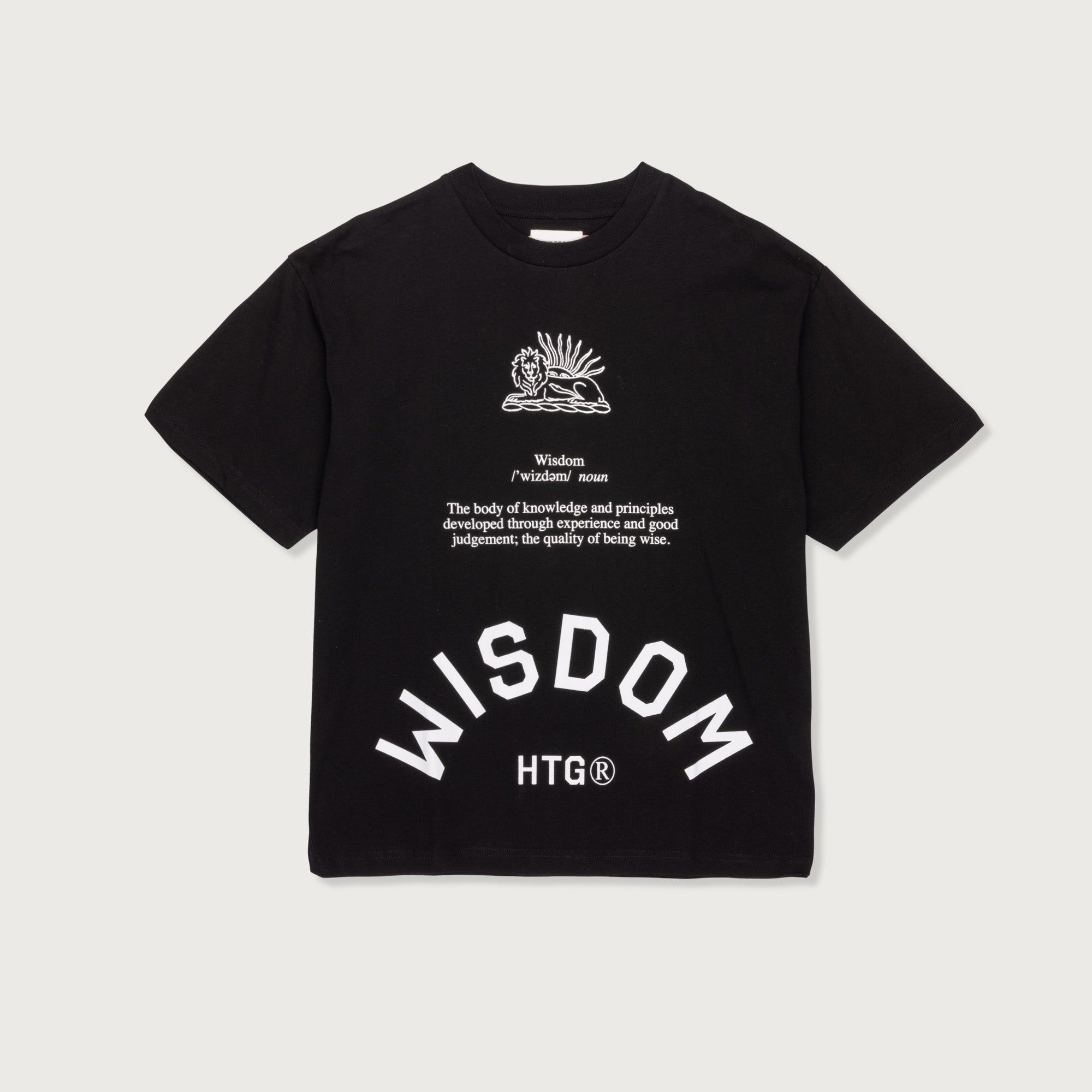 HTG® Wisdom T-Shirt - Black sold by Honor the Gift