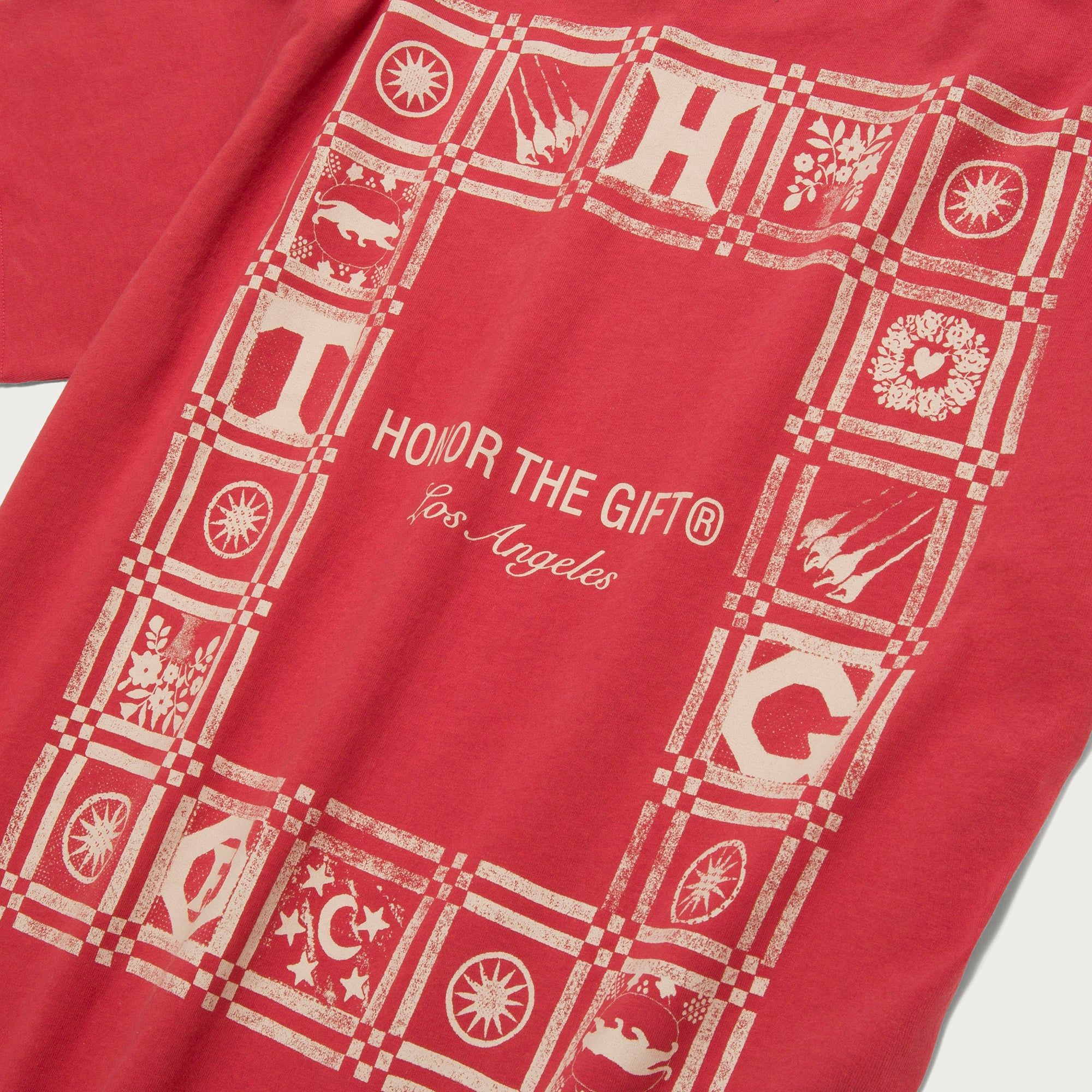 Quilt T-Shirt - Crimson sold by Honor the Gift product image thumbnail 5