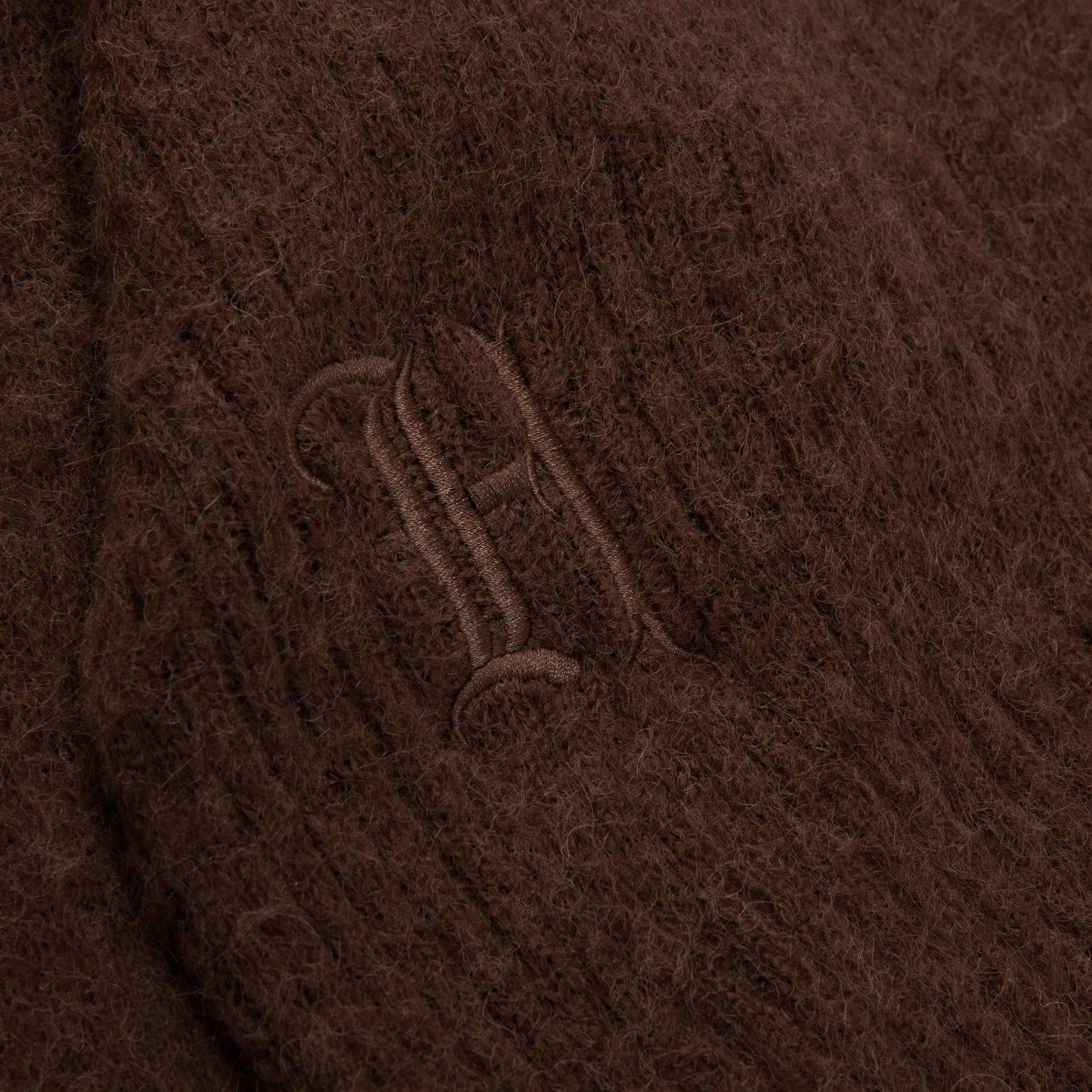 Womens Oversize Knit Quarter Zip - Brown sold by Honor the Gift product image thumbnail 5