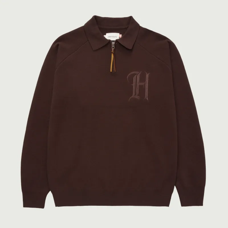 HTG® Zip Henley - Brown sold by Honor the Gift