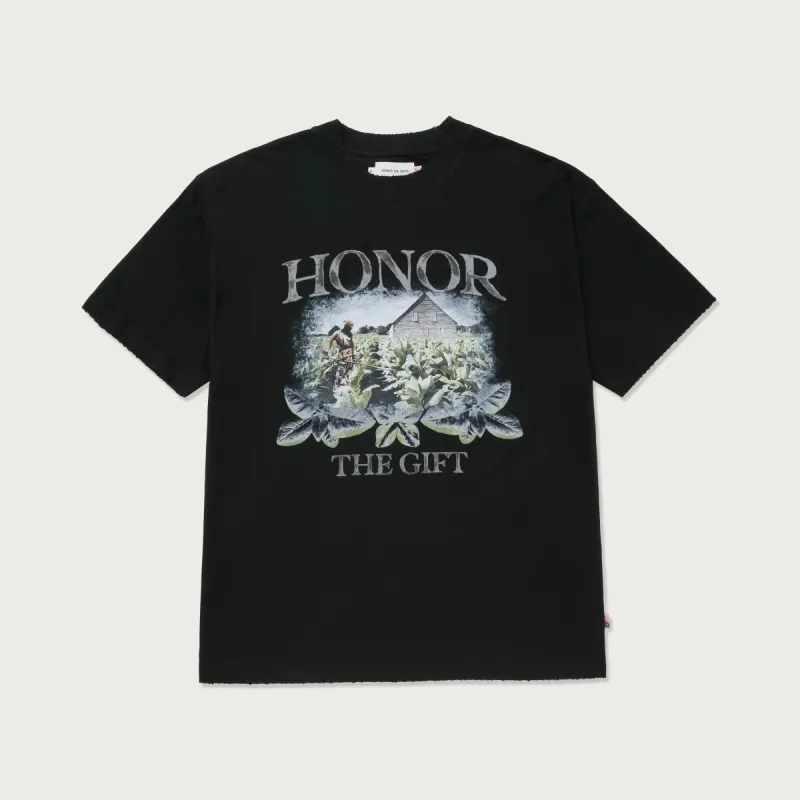 Tobacco Field T-Shirt - Black sold by Honor the Gift