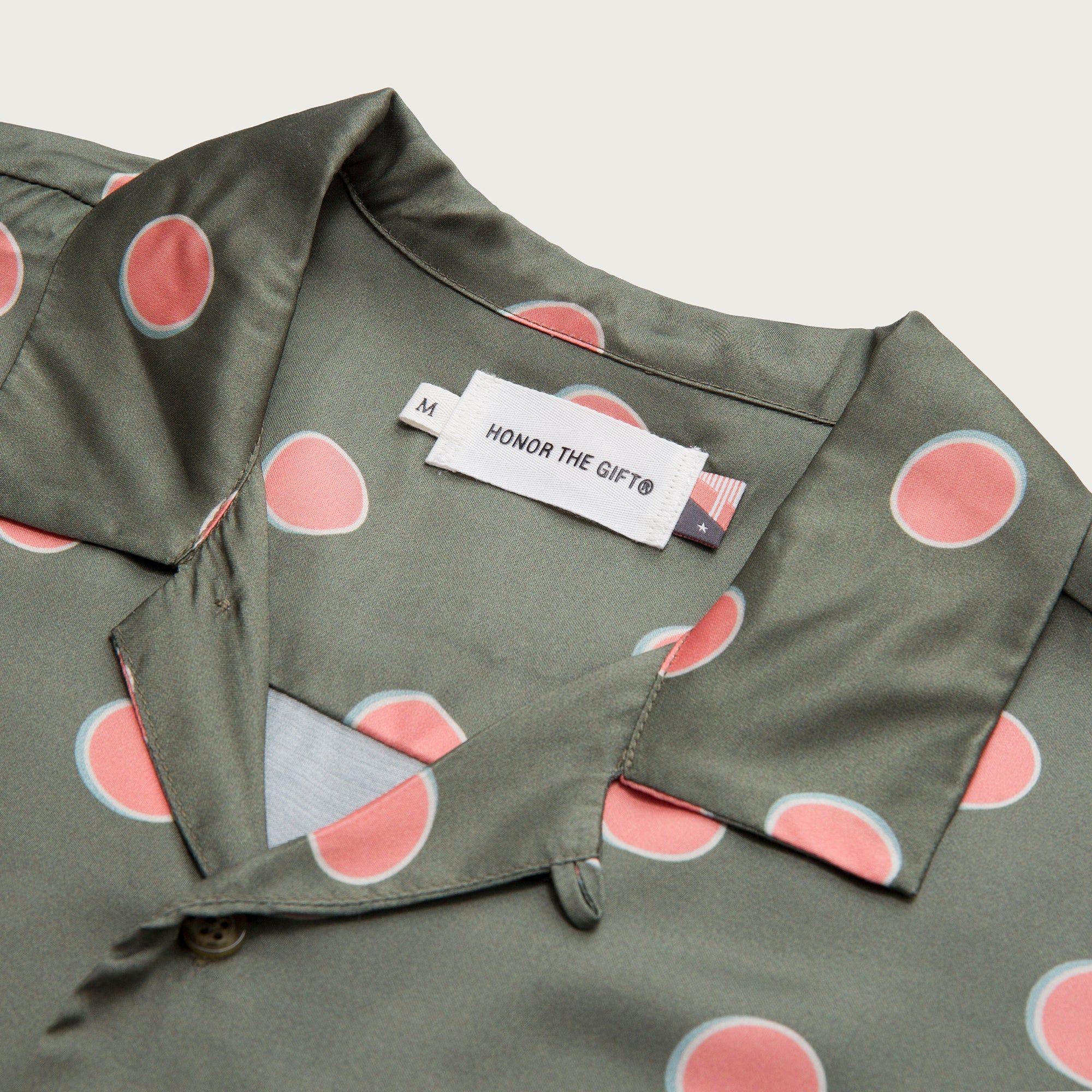 Century Camp Button Up - Green Polkadot sold by Honor the Gift product image thumbnail 6