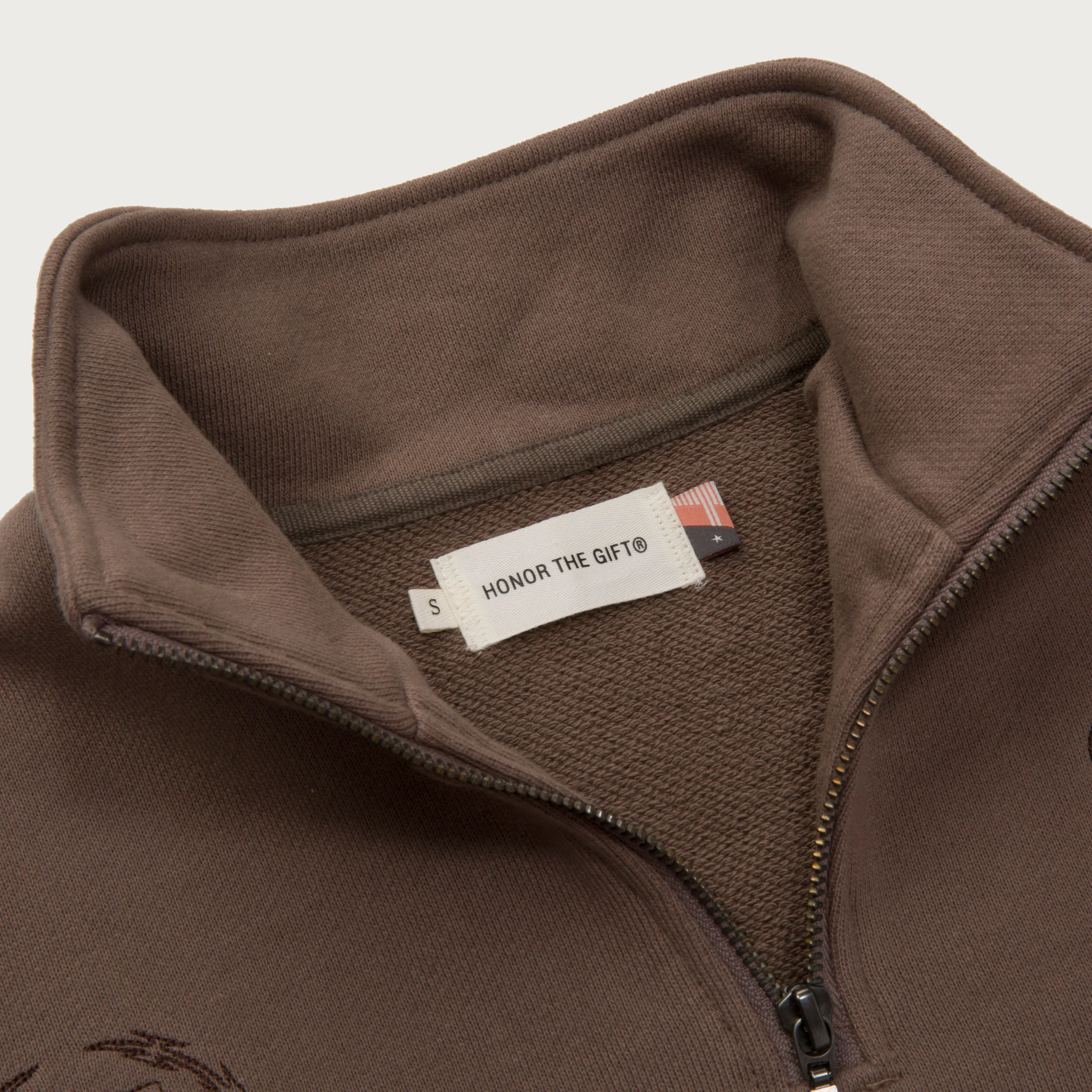 Womens 1/4 Zip Fleece - Grey sold by Honor the Gift product image thumbnail 4