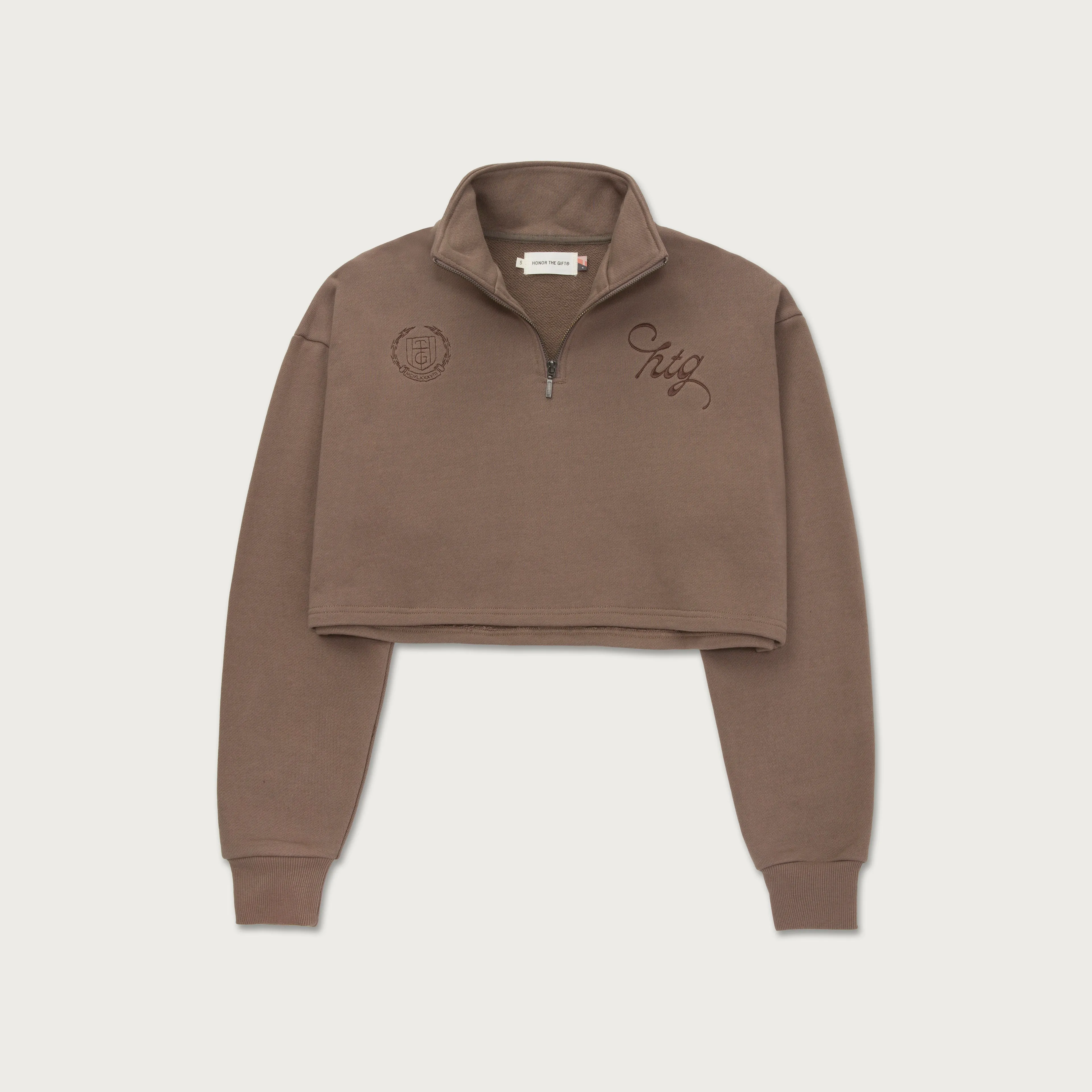 Womens 1/4 Zip Fleece - Grey sold by Honor the Gift