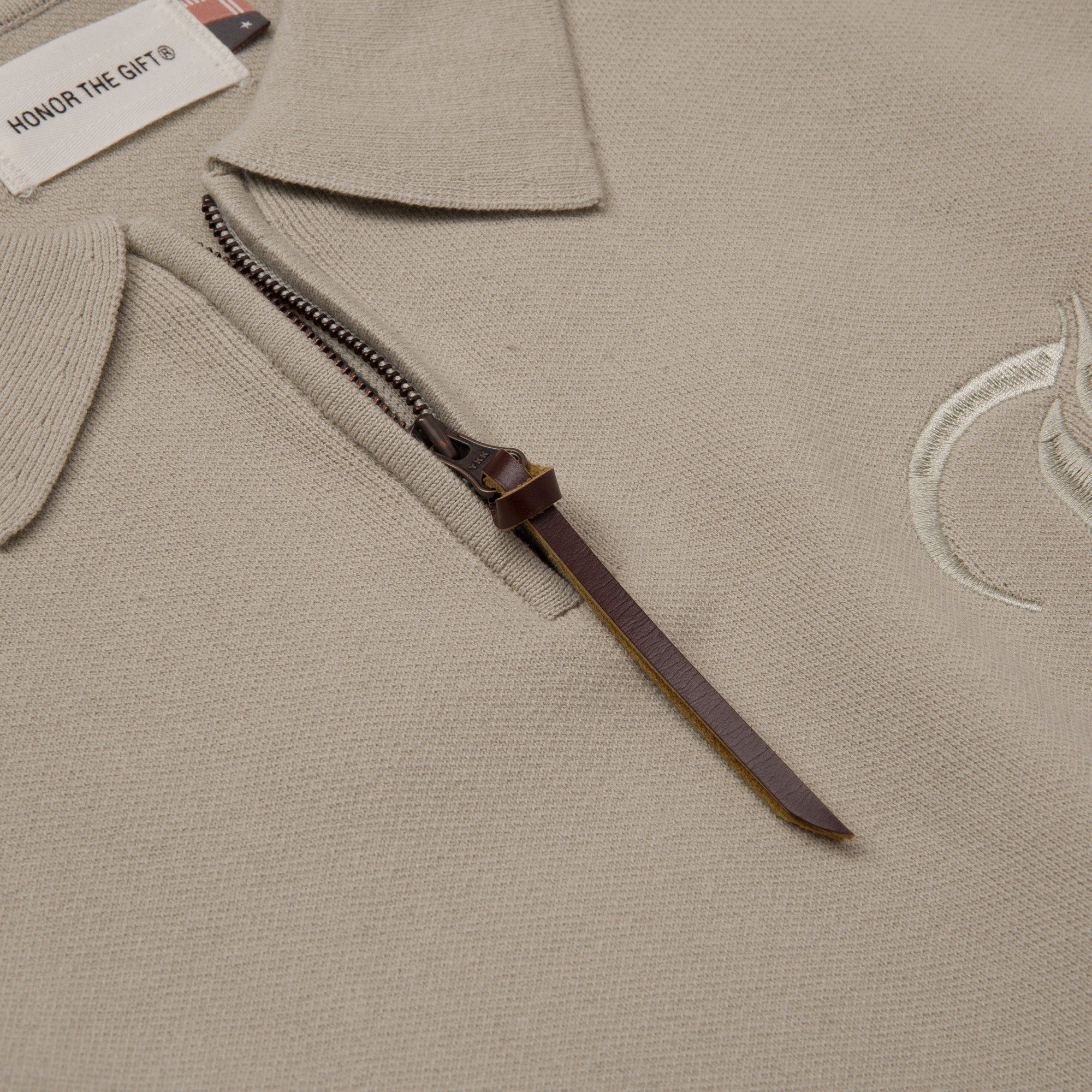 HTG® Zip Henley - Bone sold by Honor the Gift product image thumbnail 4