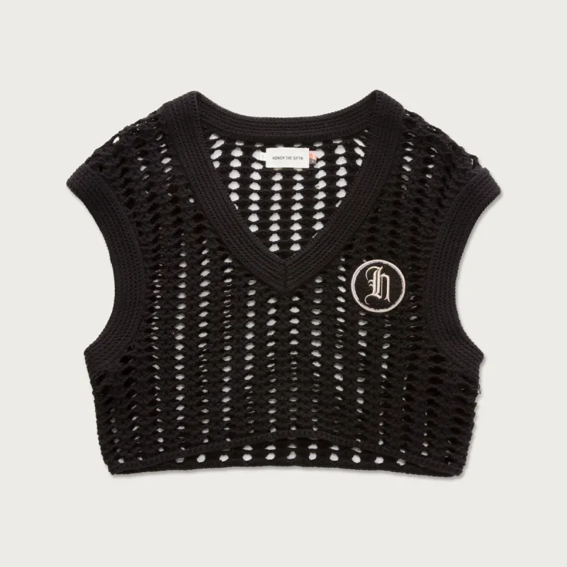 Womens Sweater Vest - Black sold by Honor the Gift