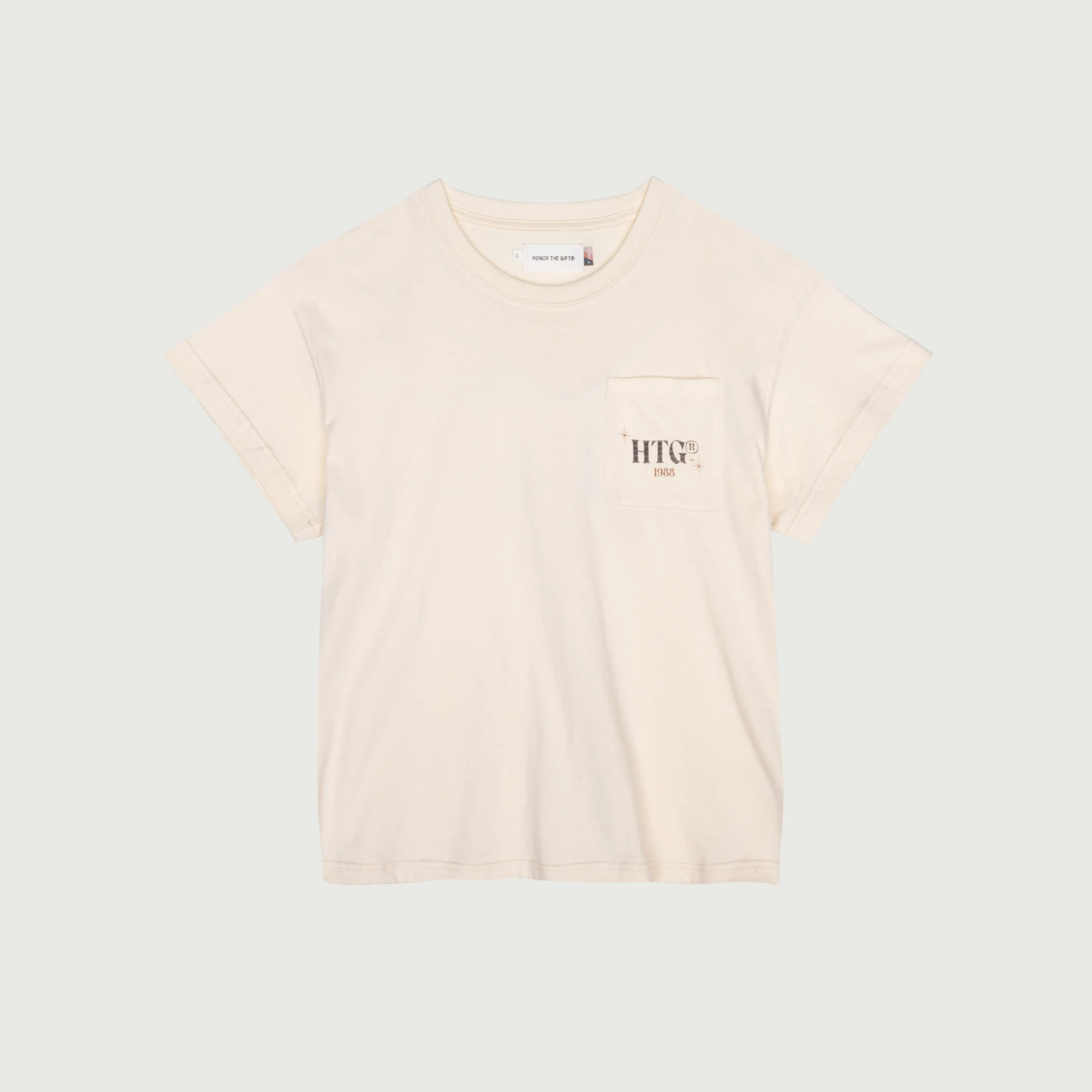 Womens HTG® Home Is Where Knit T-Shirt - Bone sold by Honor the Gift