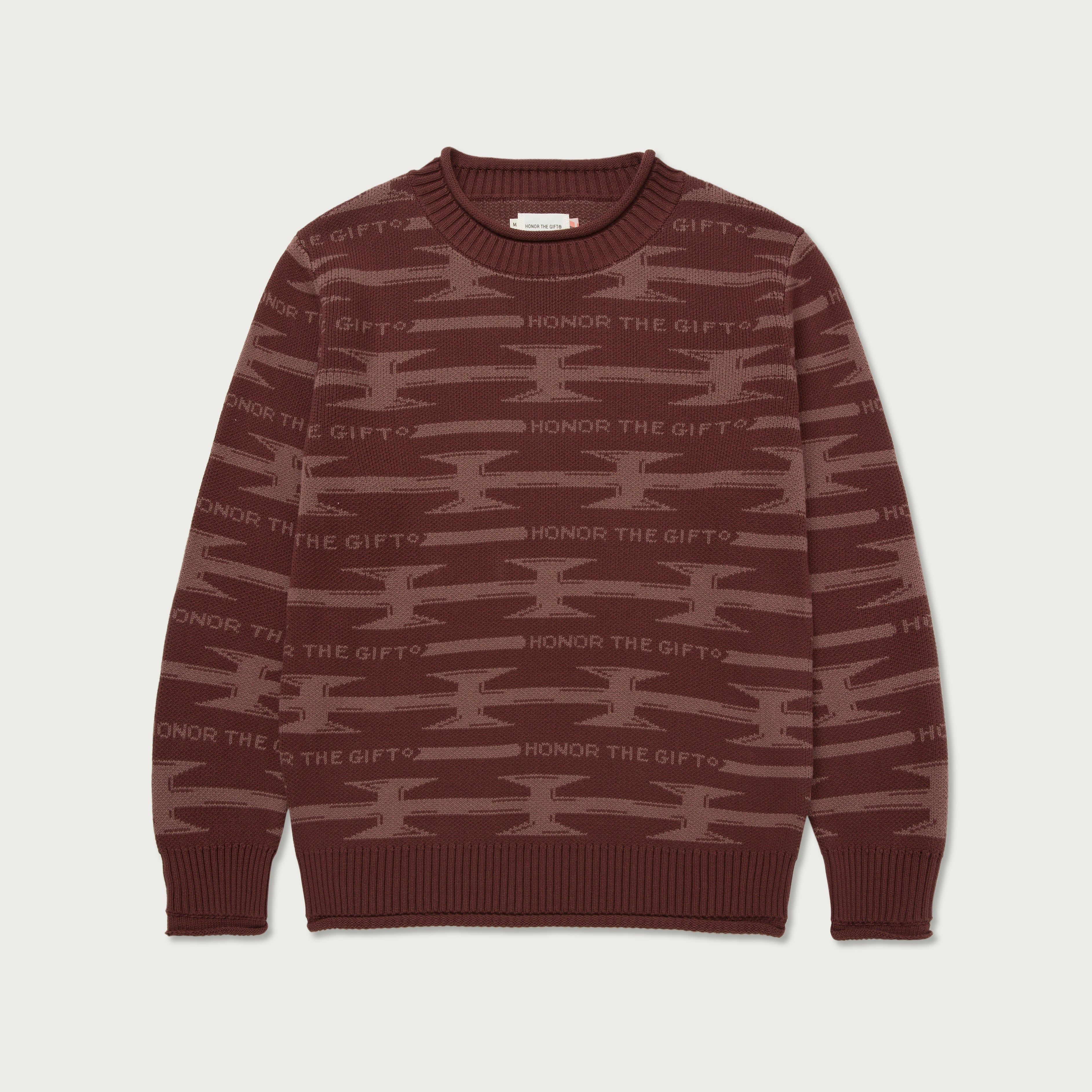 H Wire Knit Sweater - Brown sold by Honor the Gift