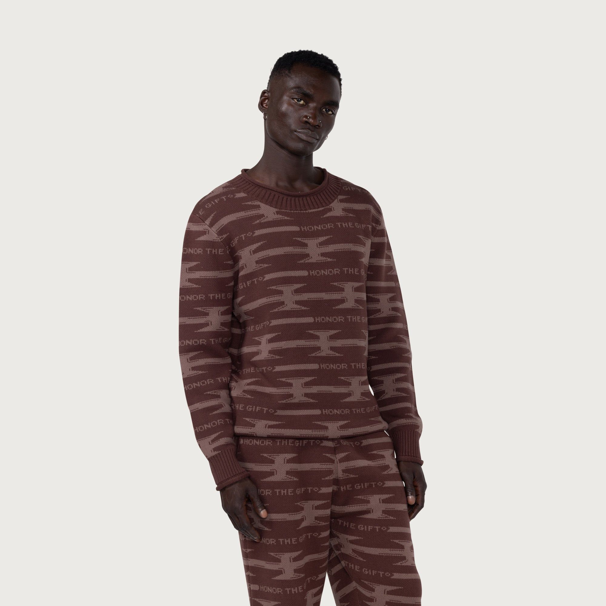 H Wire Knit Sweater - Brown sold by Honor the Gift product image thumbnail 7