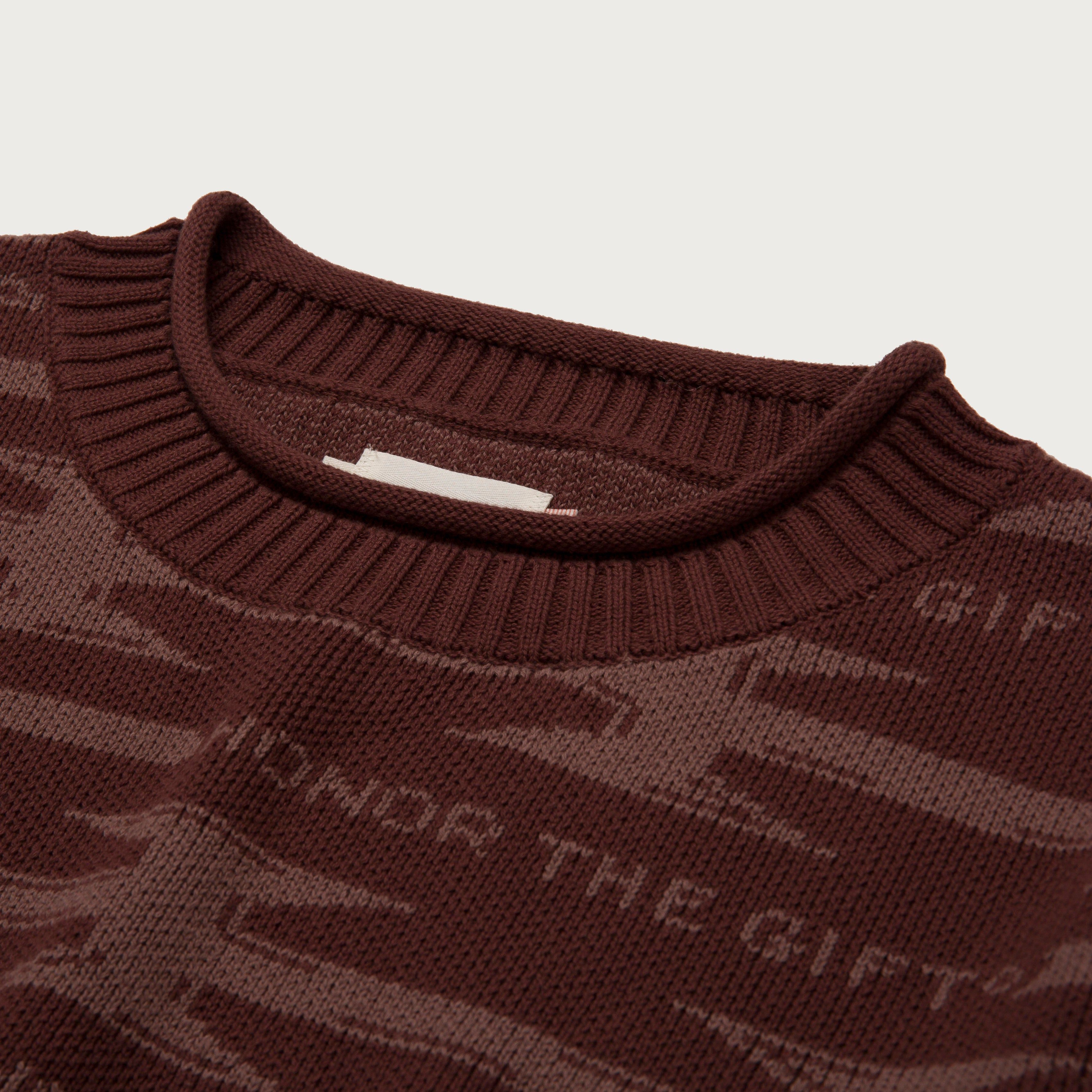 H Wire Knit Sweater - Brown sold by Honor the Gift product image thumbnail 4