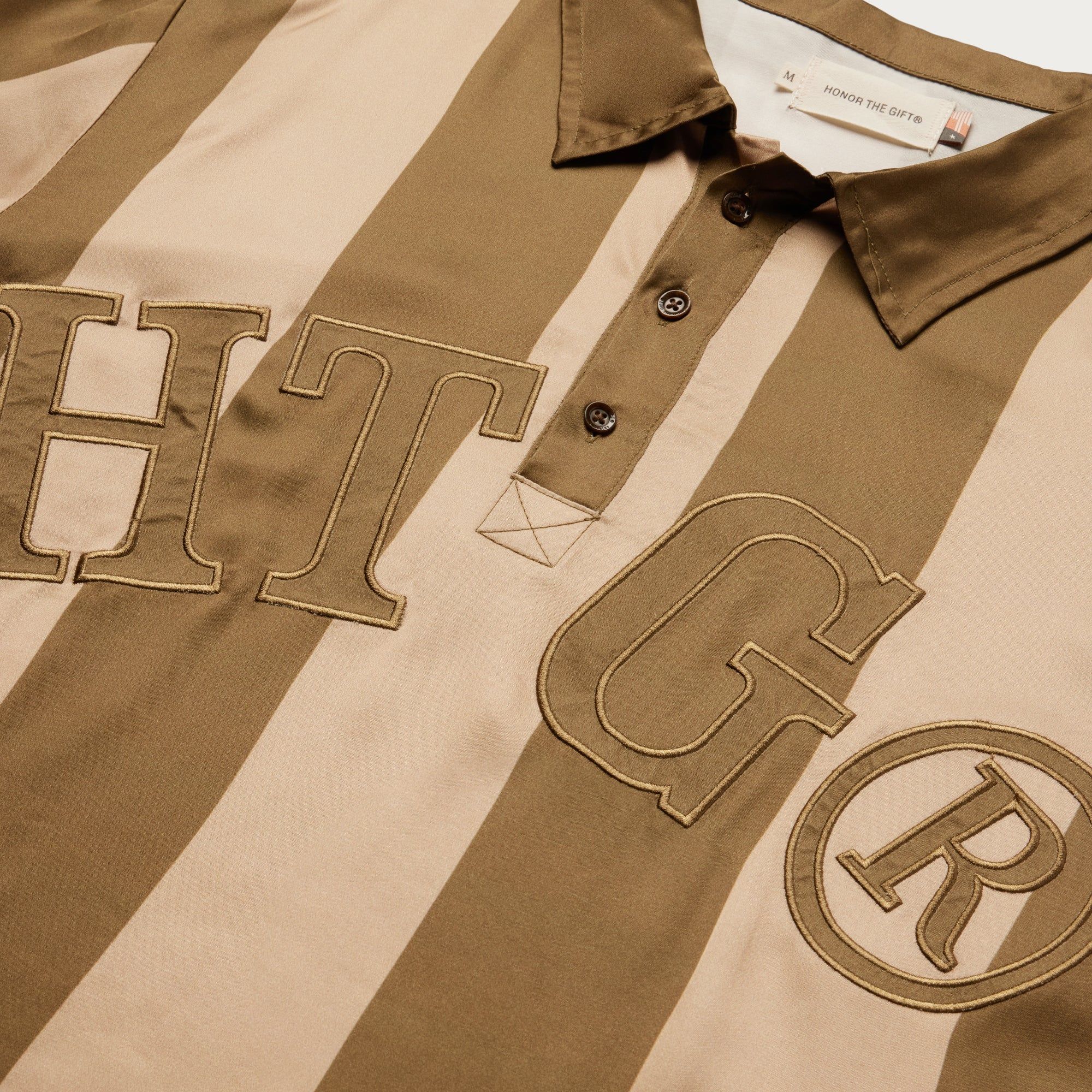 HTG® Stripe Rugby - Olive sold by Honor the Gift product image thumbnail 3