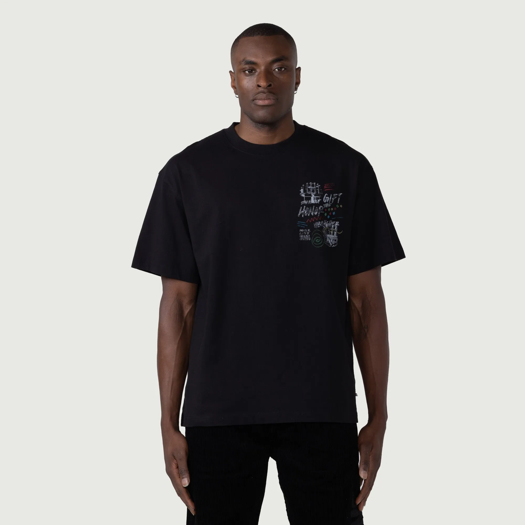 HTG® Vibe Higher T-Shirt - Black sold by Honor the Gift product image thumbnail 3
