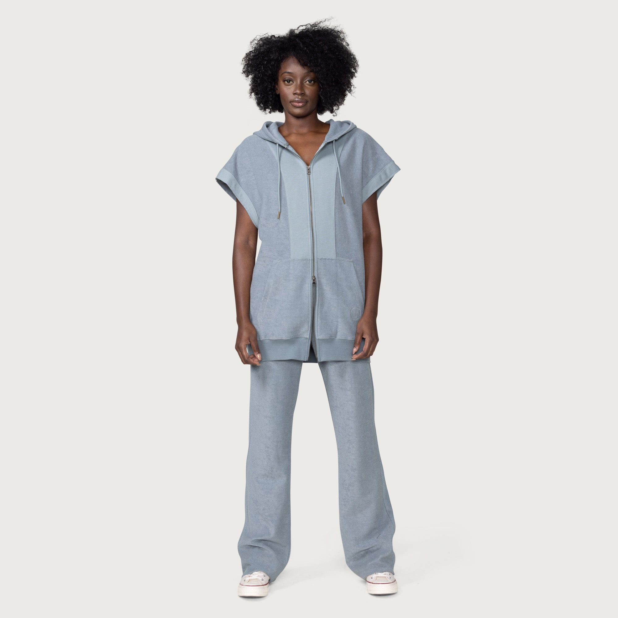 Womens Labor Oversized Hoodie - Slate sold by Honor the Gift product image thumbnail 2