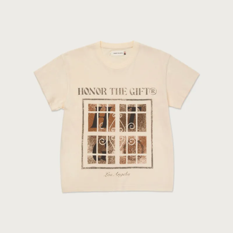 Womens HTG® Window Knit T-Shirt - Bone sold by Honor the Gift