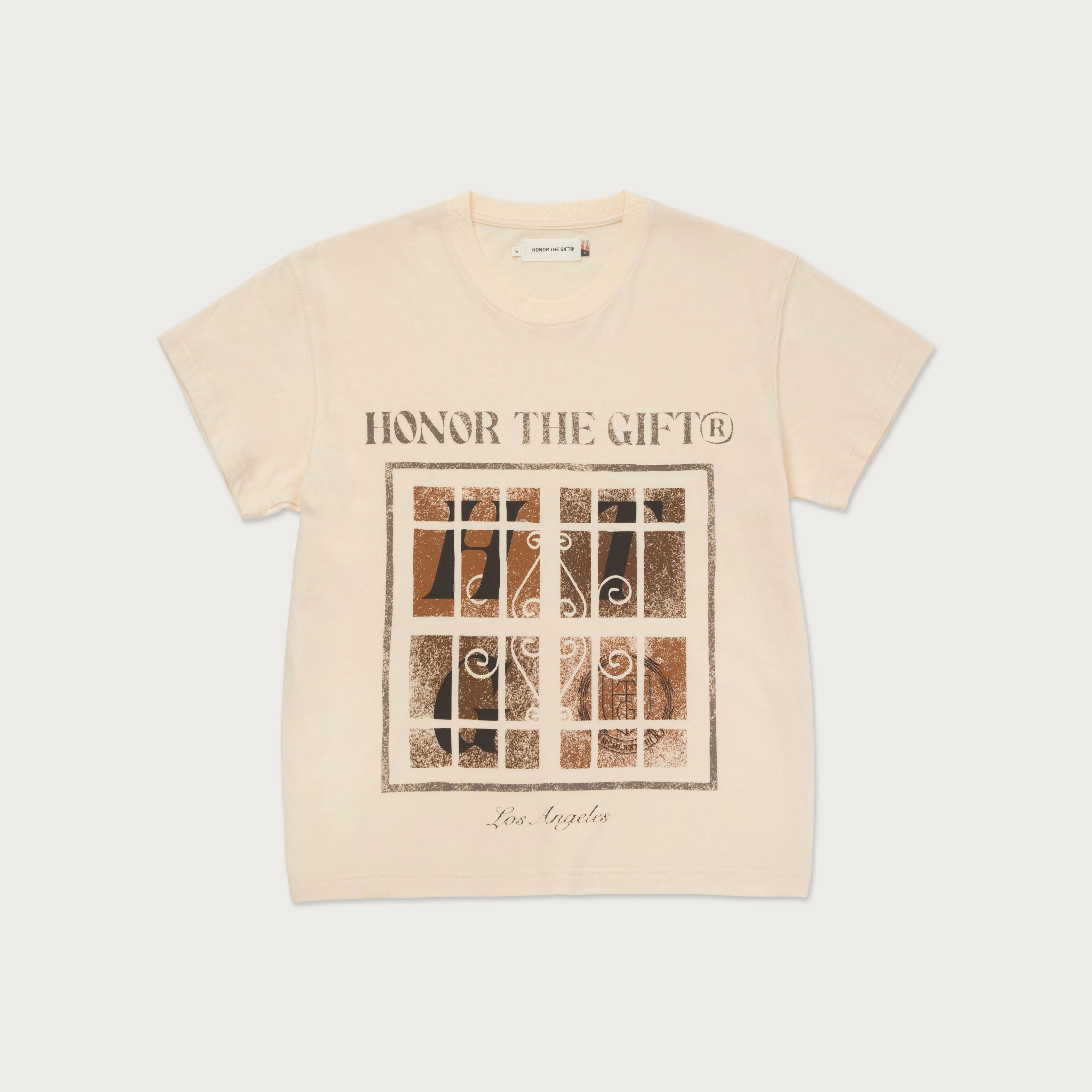 Womens HTG® Window Knit T-Shirt - Bone sold by Honor the Gift