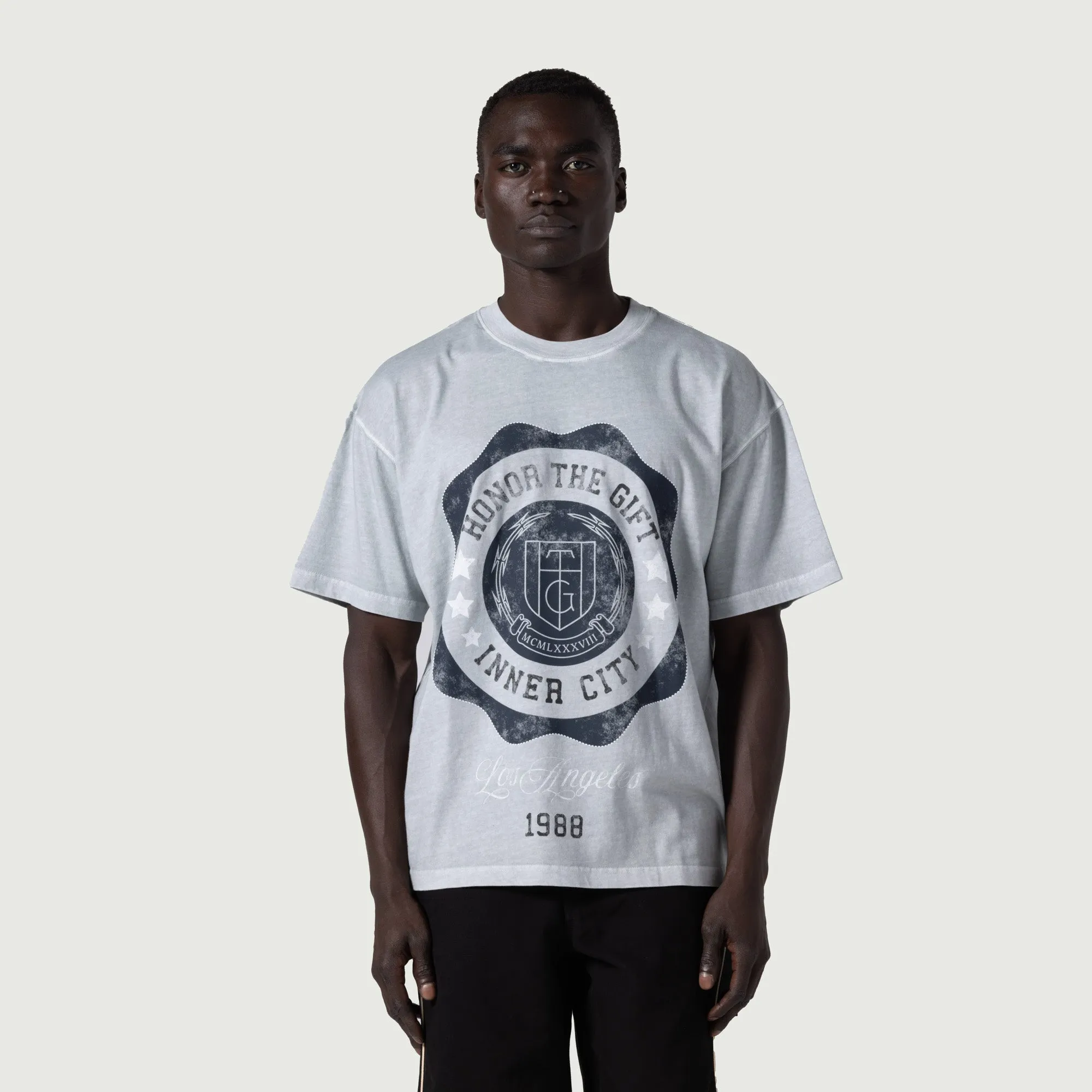 HTG® Seal Logo T-Shirt - Stone sold by Honor the Gift product image thumbnail 5