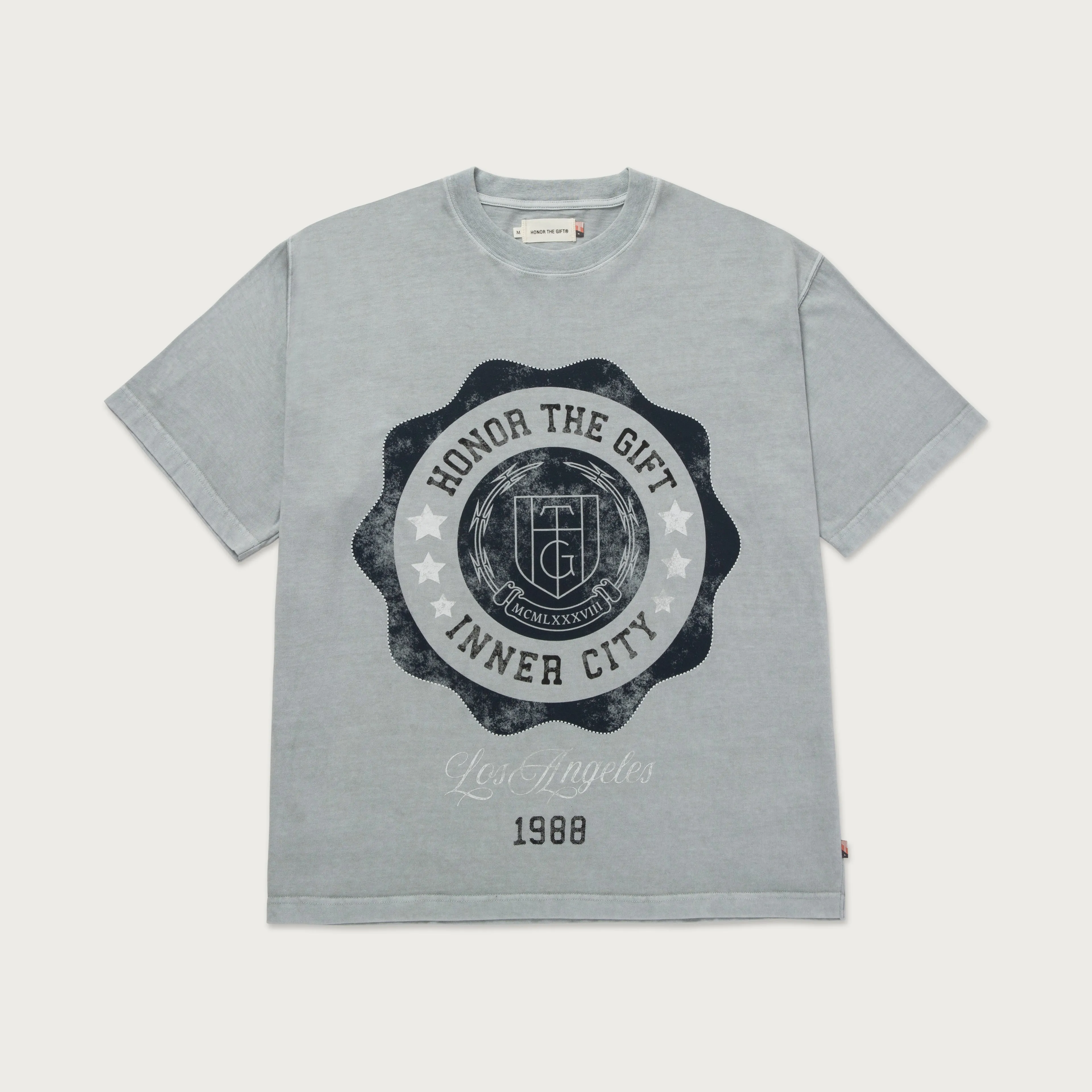 HTG® Seal Logo T-Shirt - Stone sold by Honor the Gift