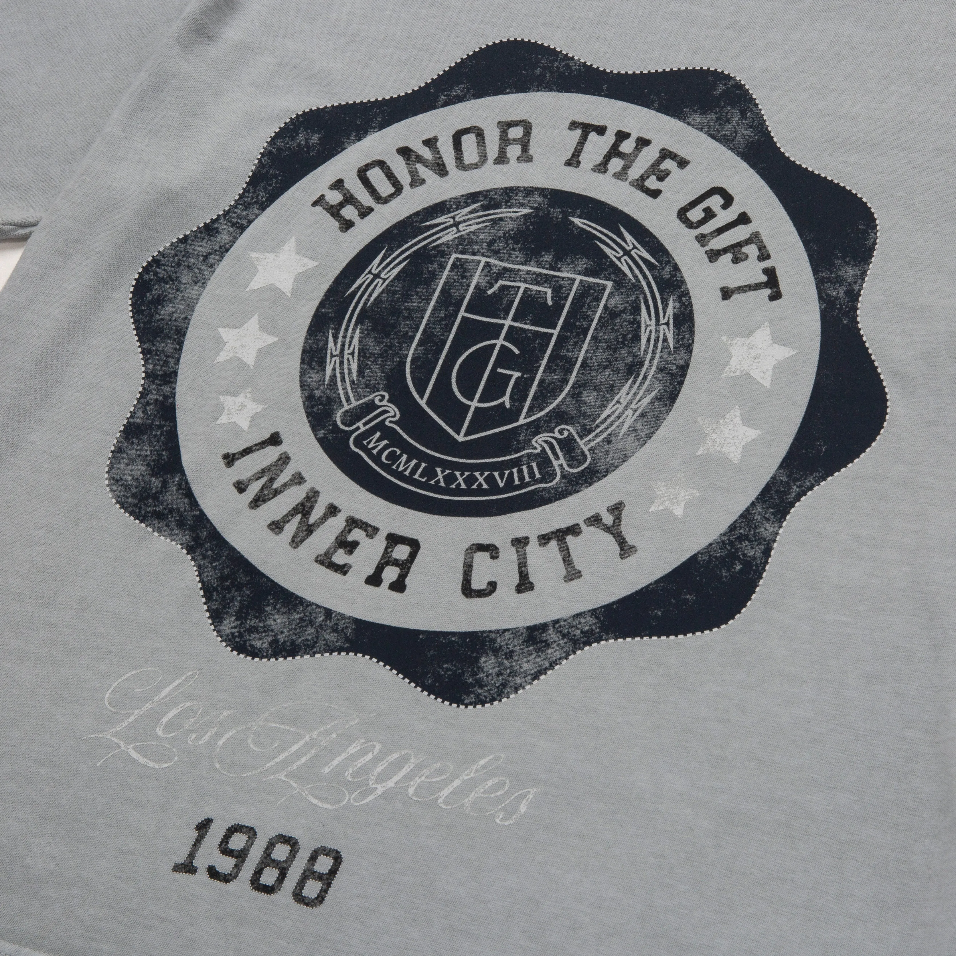 HTG® Seal Logo T-Shirt - Stone sold by Honor the Gift product image thumbnail 4