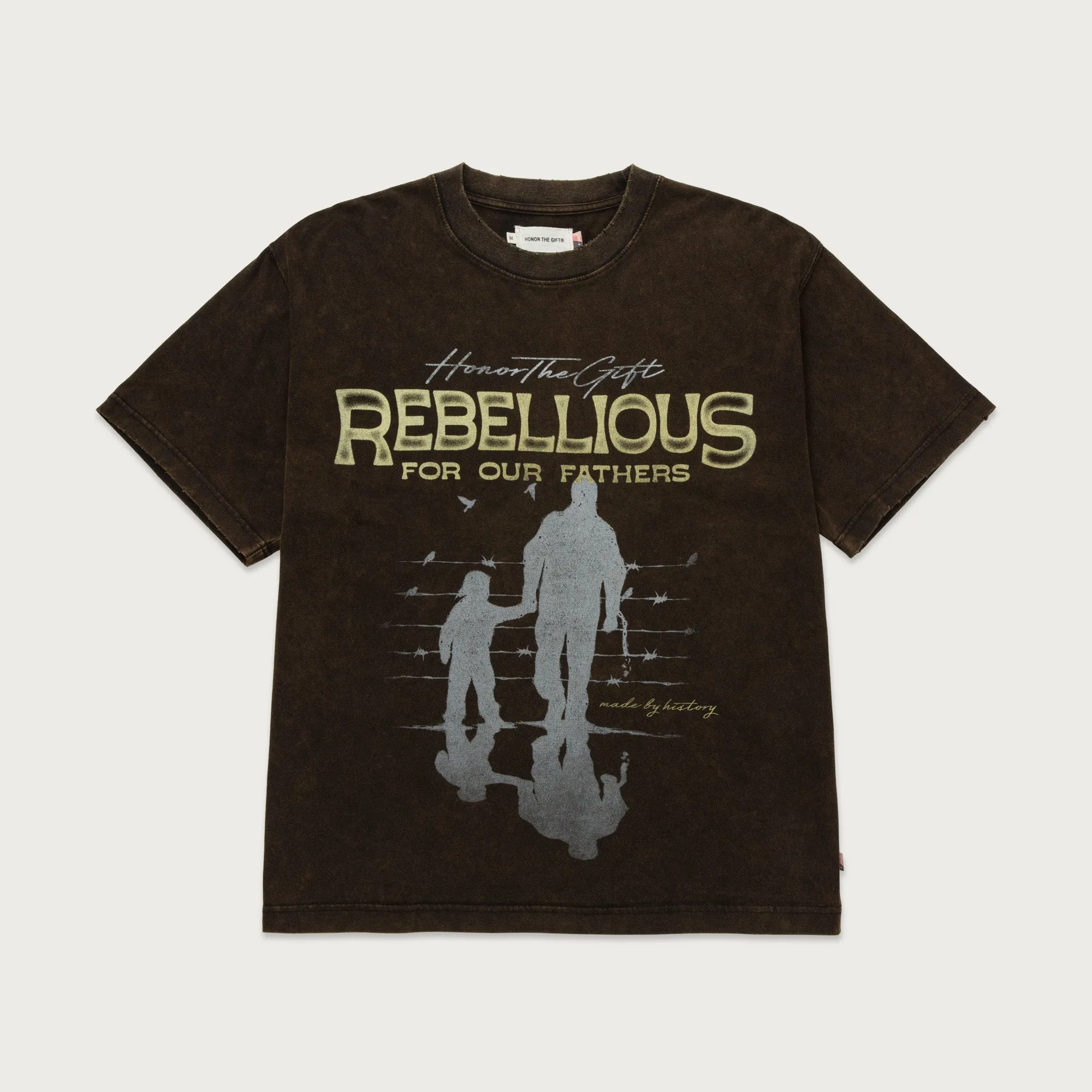 Rebellious For Our Fathers T-Shirt - Black sold by Honor the Gift