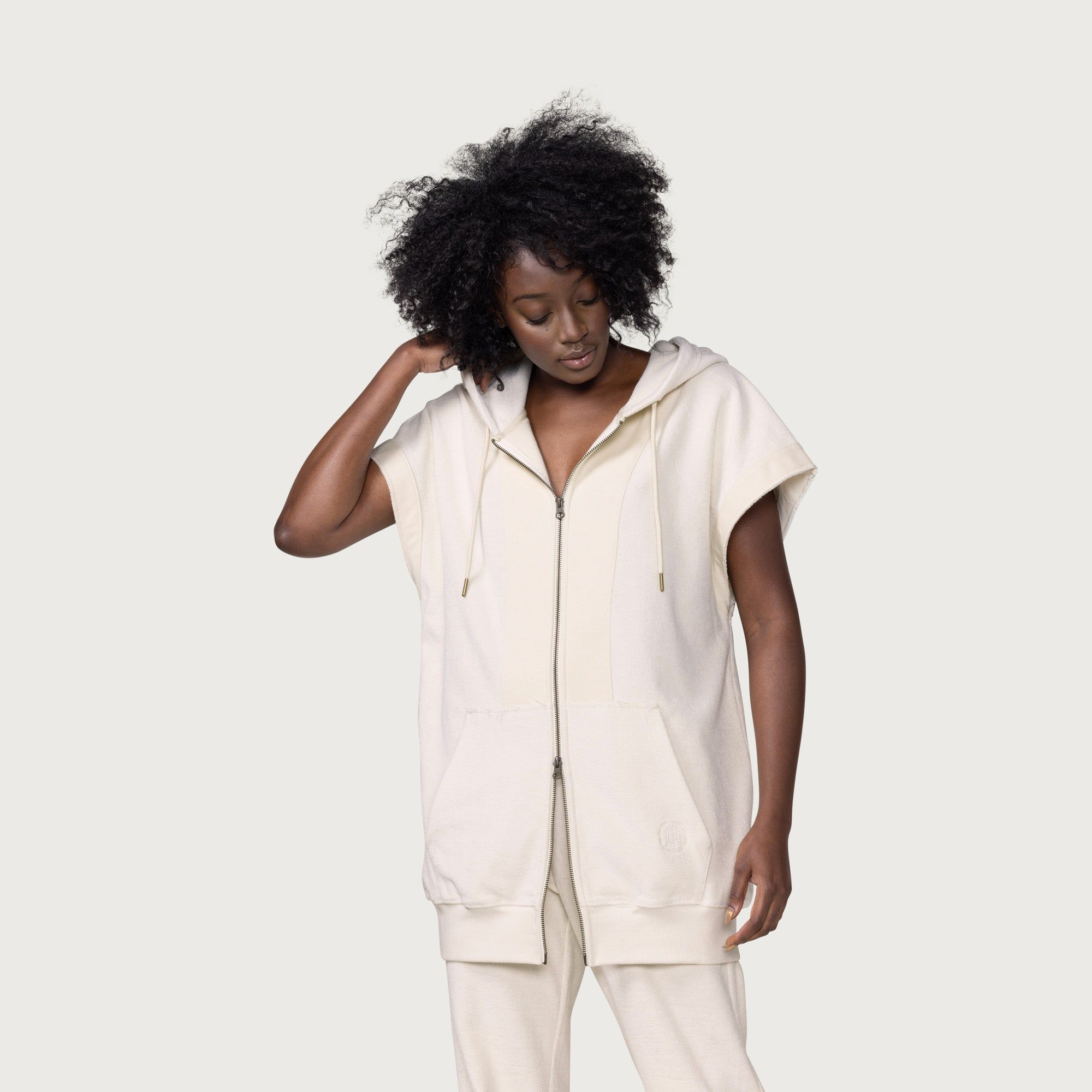 Womens Labor Oversized Hoodie - Bone sold by Honor the Gift product image thumbnail 4