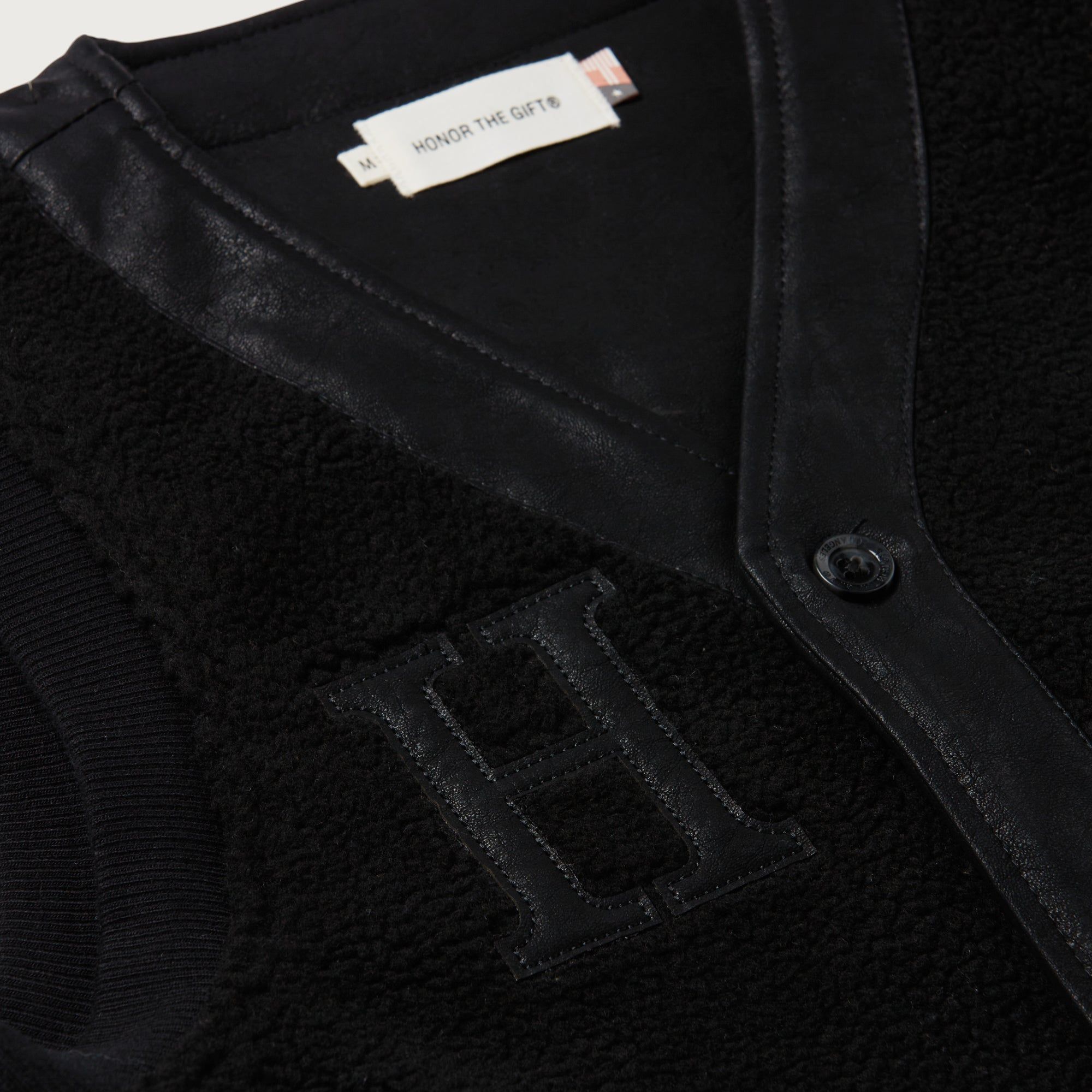 Womens Bonded Vegan Leather Vest - Black sold by Honor the Gift product image thumbnail 3