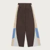 Womens Wide Leg Colorblock Pant - Blue sold by Honor the Gift