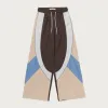 Womens Wide Leg Colorblock Pant - Blue sold by Honor the Gift